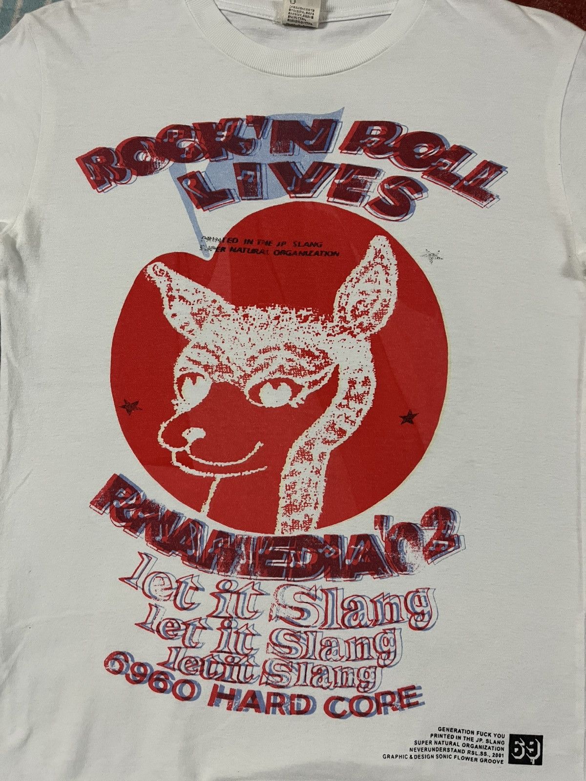 Band Tees × Japanese Brand Rna Inc. Bambi Rock And Roll Live Tshirt Size US S / EU 44-46 / 1 - 3 Thumbnail