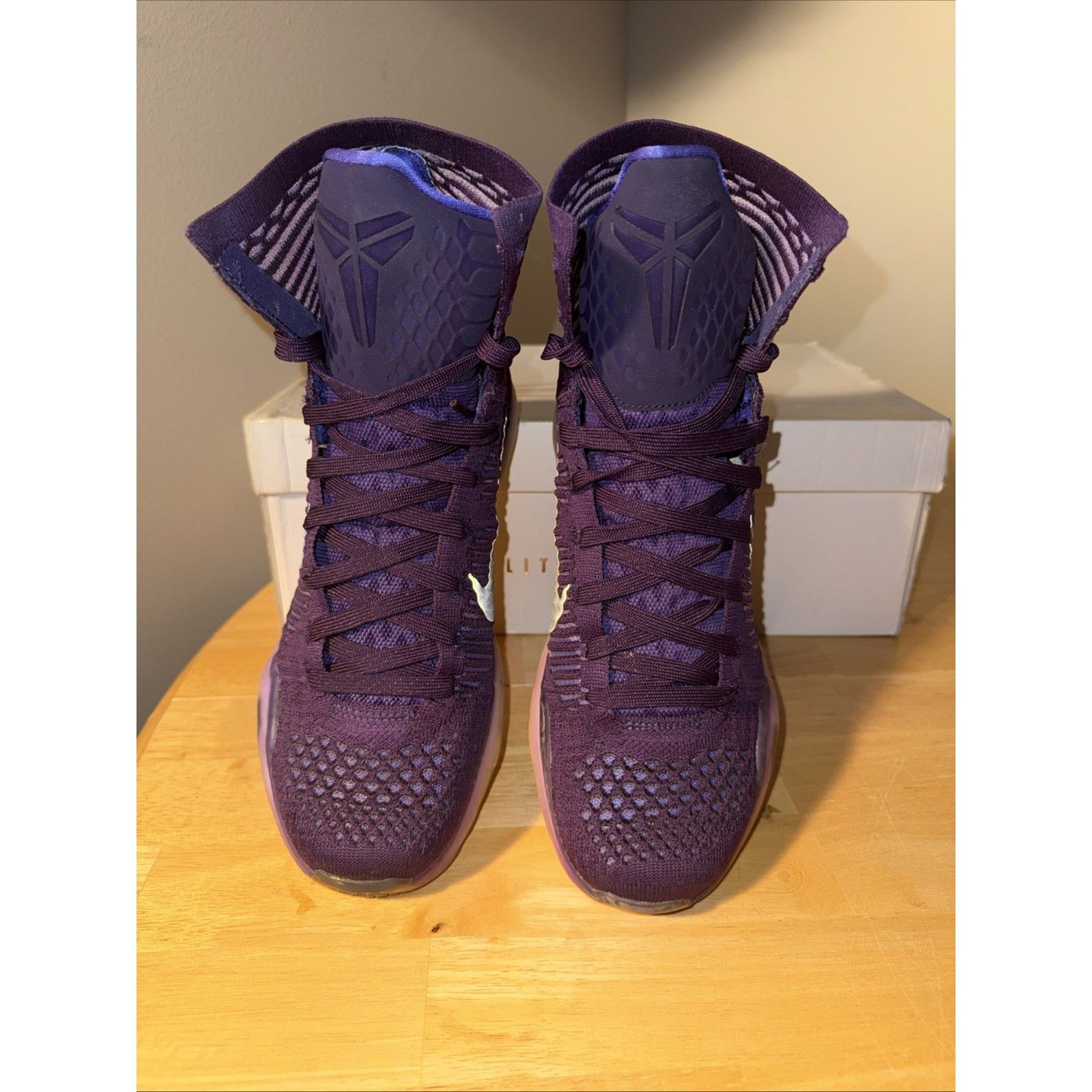 Nike Kobe X ELITE GRND Purple/RFLCT Slvr-prsn VLT Size 10.5 Size US 8.5 / EU 41-42 - 3 Thumbnail
