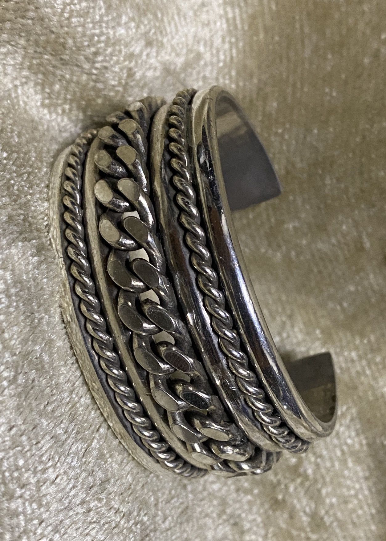 image of Hedi Slimane x Saint Laurent Paris Ss15 Silver Bracelet Silver925 Hedi, Men's