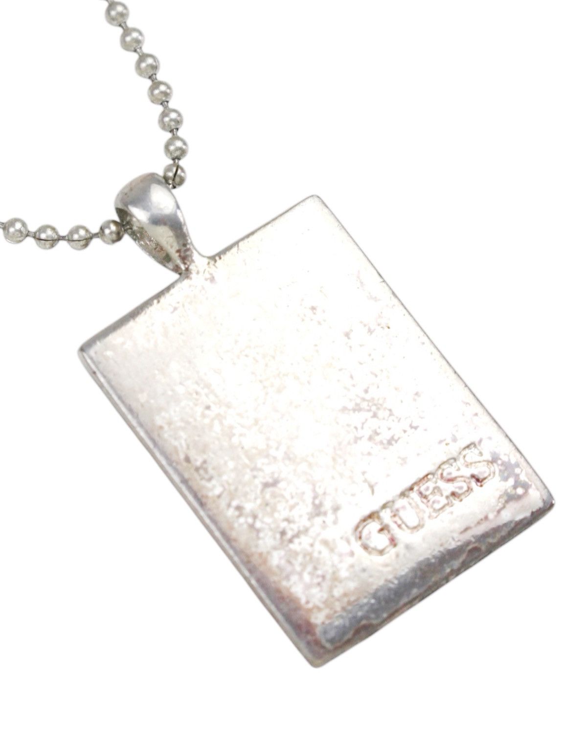 Guess 2000S GUESS AMERICAN FLAG CRYSTAL TAG NECKLACE Size ONE SIZE - 4 Thumbnail