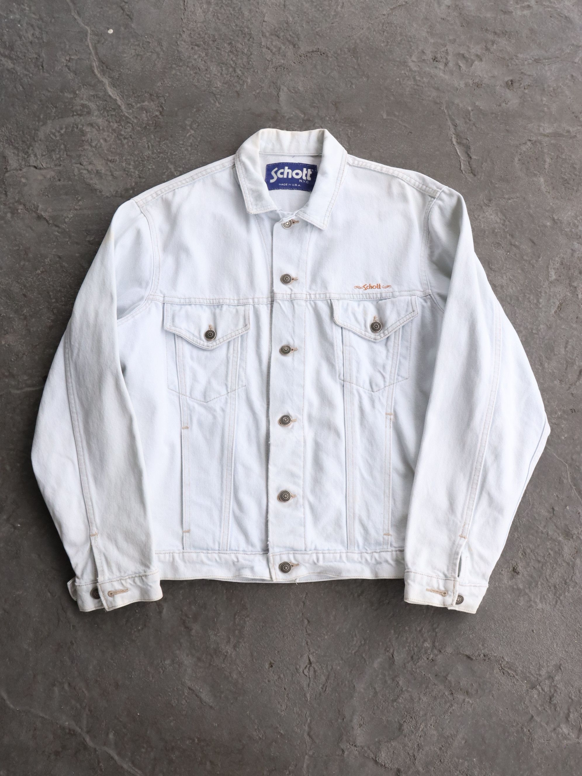 Schott NYC Biker Trucker Jeans Jacket MADE IN USA