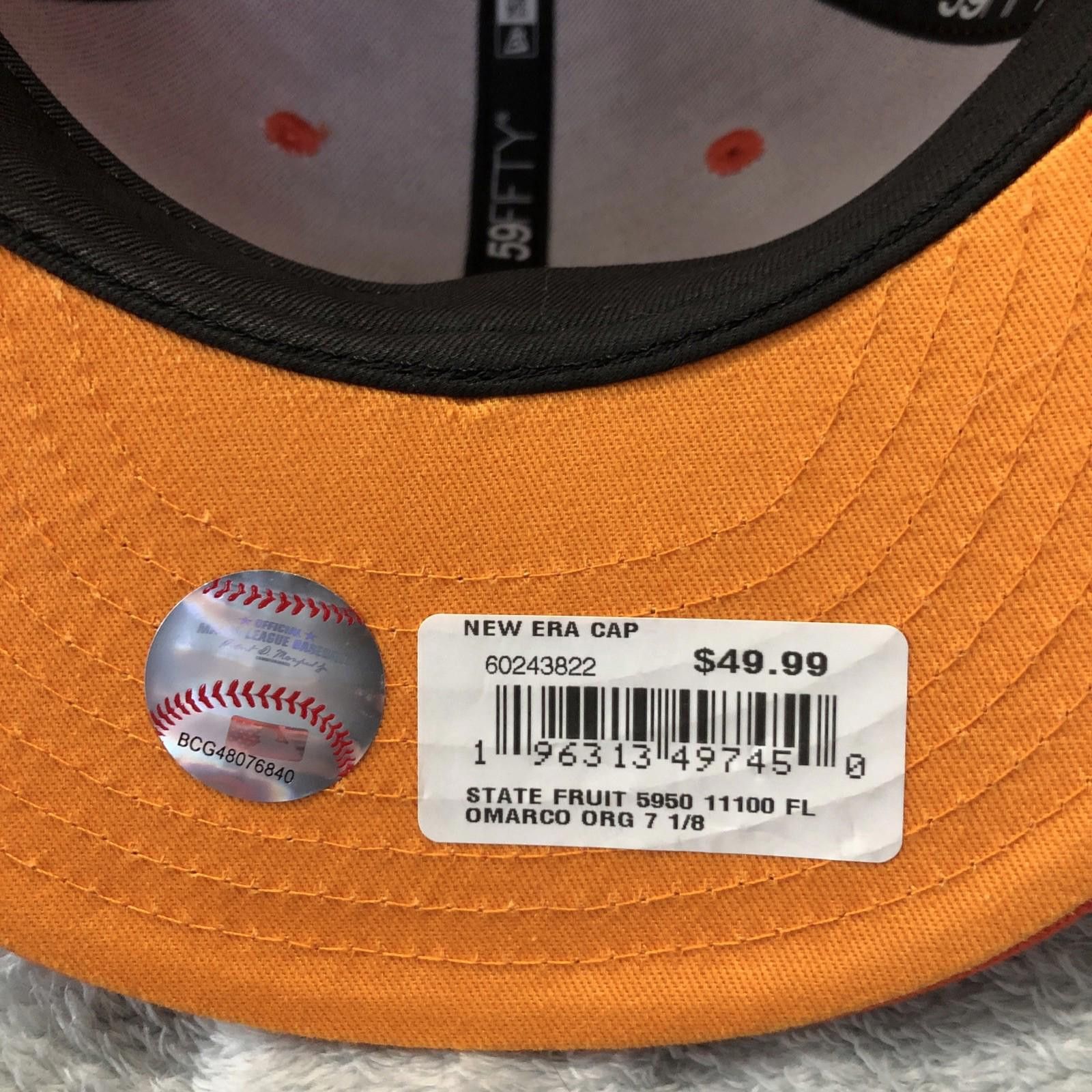 New Era Marlins '97 World Series Orange Patch New Era 5950 FITTED Size ONE SIZE - 7 Thumbnail