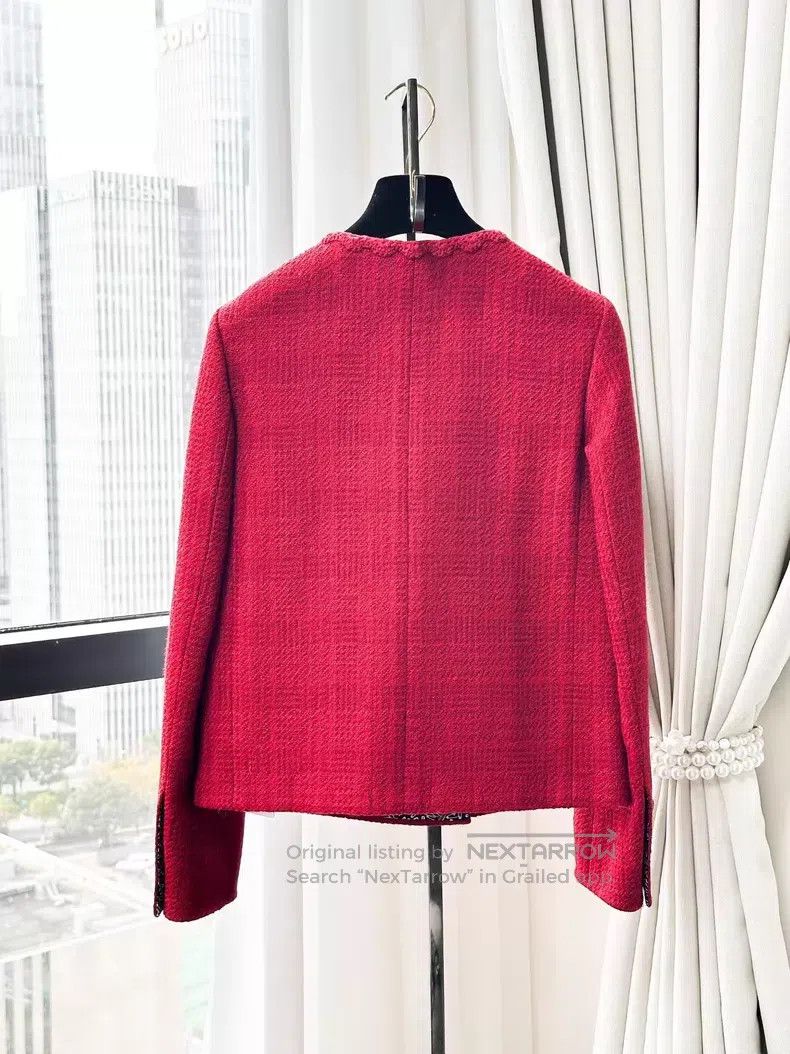 Chanel Chanel Lace double-breasted four-pocket tweed woven long-s Size XXS / US 00 / IT 34 - 3 Thumbnail