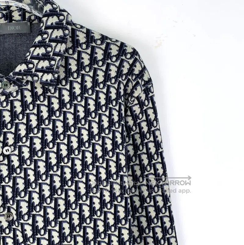 Dior Dior Men's Cotton Shirt in Deep Blue . Size US S / EU 44-46 / 1 - 3 Thumbnail