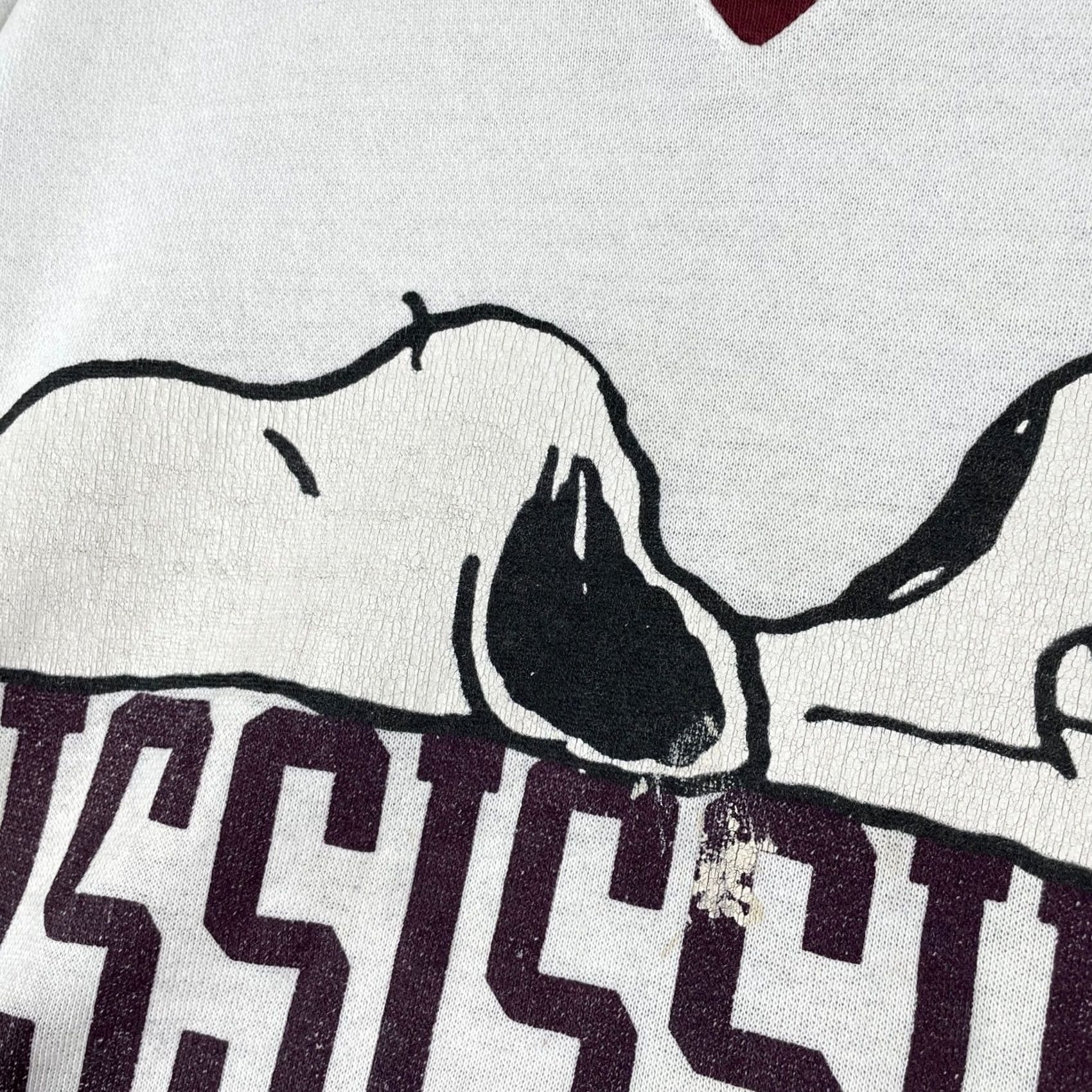 Vintage VINTAGE Snoopy Mississippi State Sweatshirt Mens XL White College Graphic Print Cowboys? No -- Size US XL / EU 56 / 4 - 6 Thumbnail