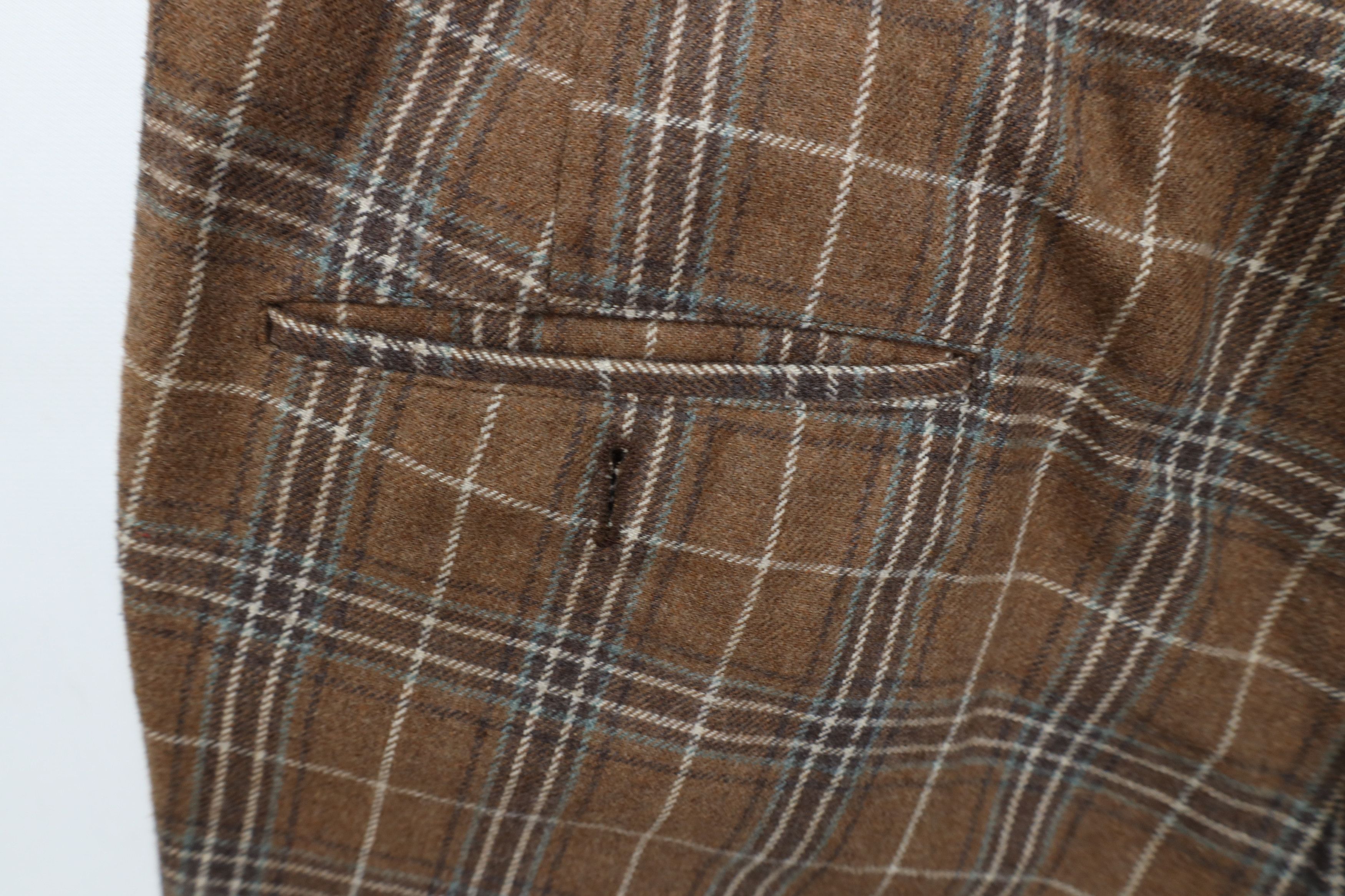 Vintage Vintage 70s Streetwear Flannel Bell Bottoms Pants Plaid USA Size US 34 / EU 50 - 13 Thumbnail