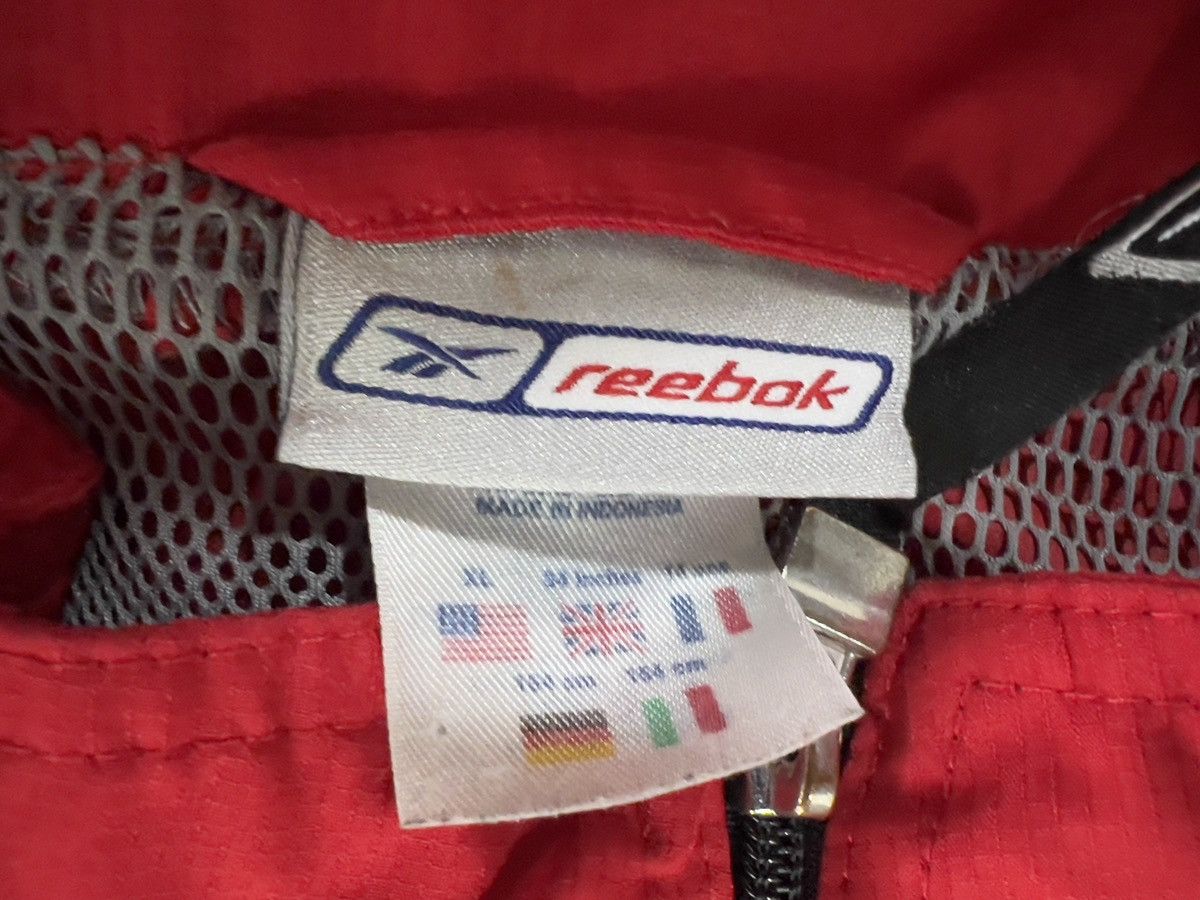 Reebok Reebok Red Black Men's Hooded Windbreaker Full Zip Logo Size US XL / EU 56 / 4 - 3 Thumbnail