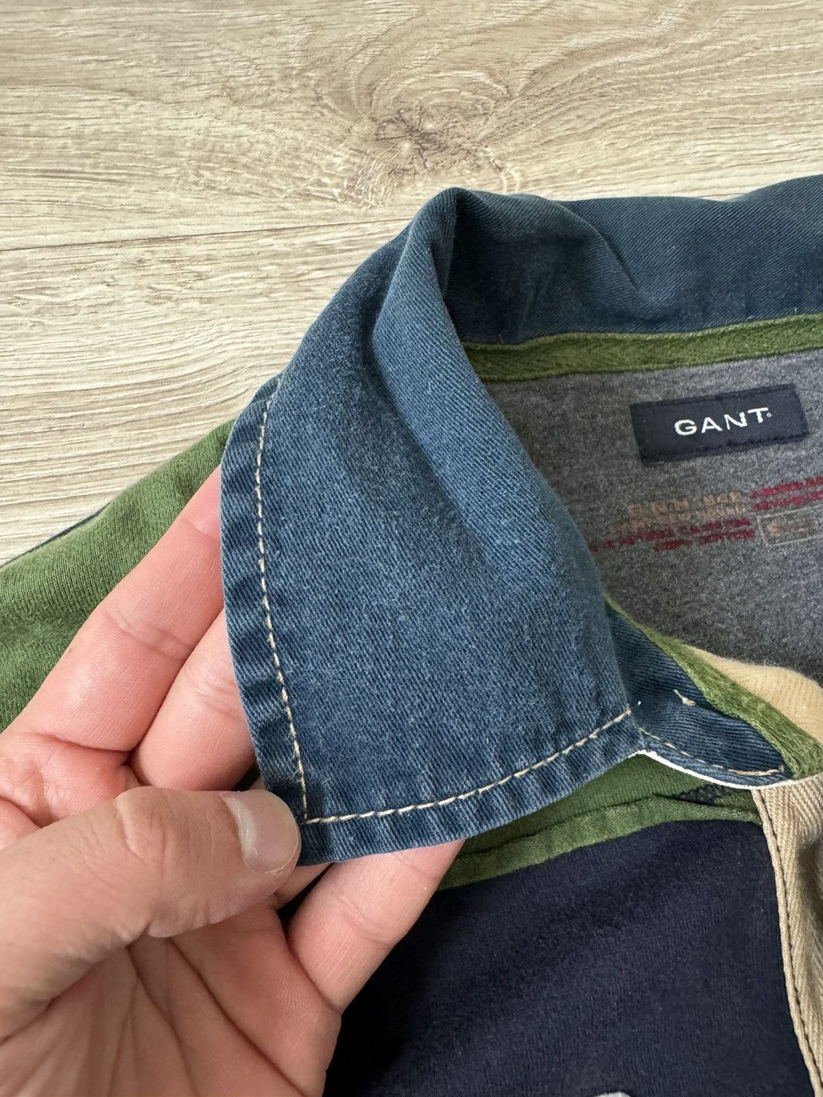 Gant Vintage Gant Y2K Big Logo Striped Rugby Long Sleeve Size US XL / EU 56 / 4 - 4 Thumbnail