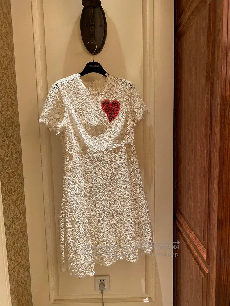 Valentino Valentine's Day lace dress