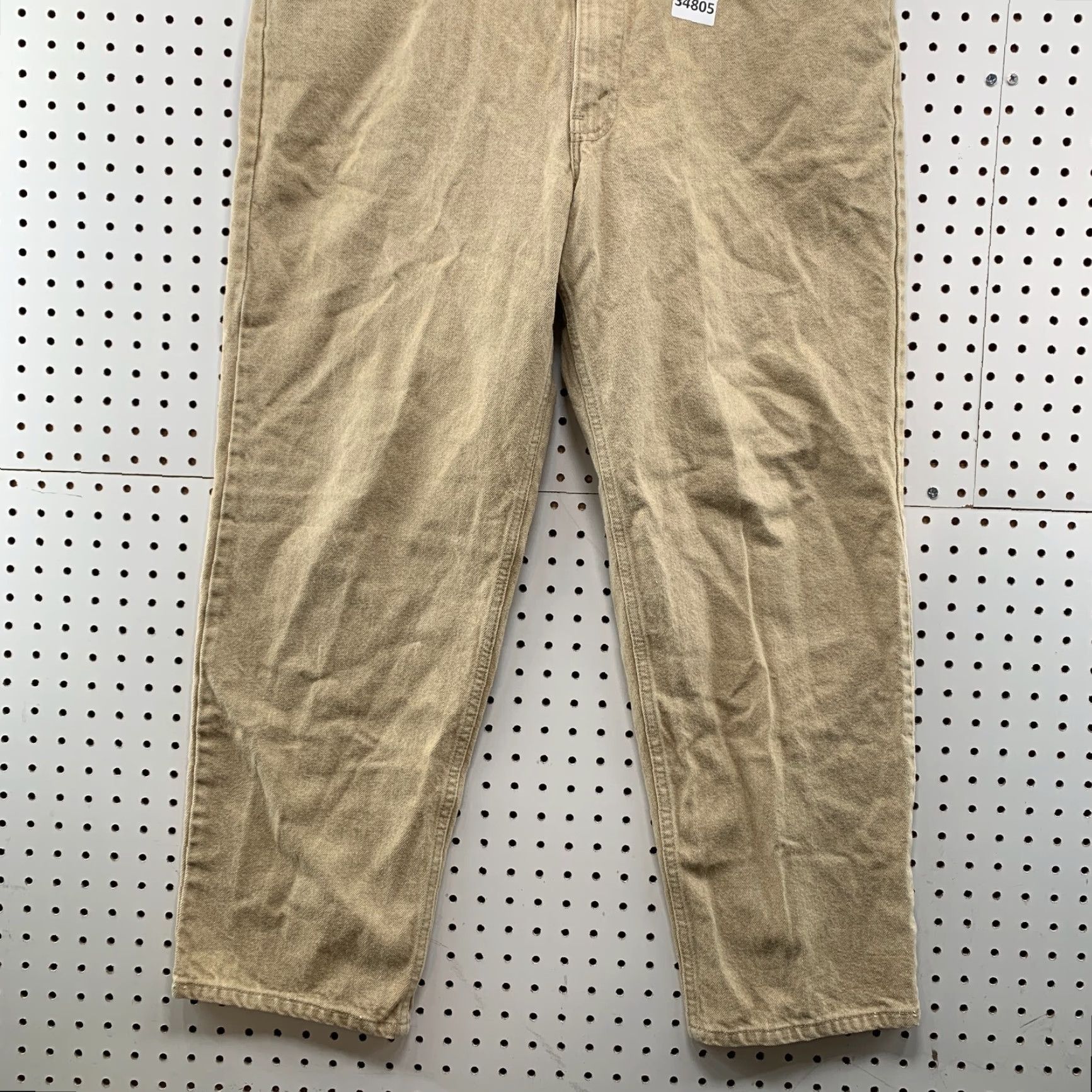 Levi's VINTAGE Levi's 550 Jeans Mens 38x29 Tan Denim Orange Tab Relaxed Fit 90s Size US 38 / EU 54 - 3 Thumbnail