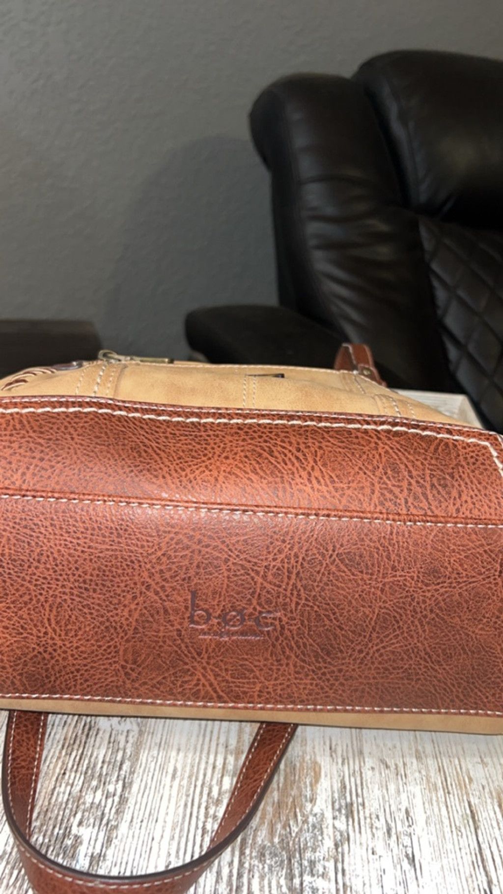 Boc Women's B.O.C Tan & Brown Shoulder Bag One Size Size ONE SIZE - 6 Thumbnail