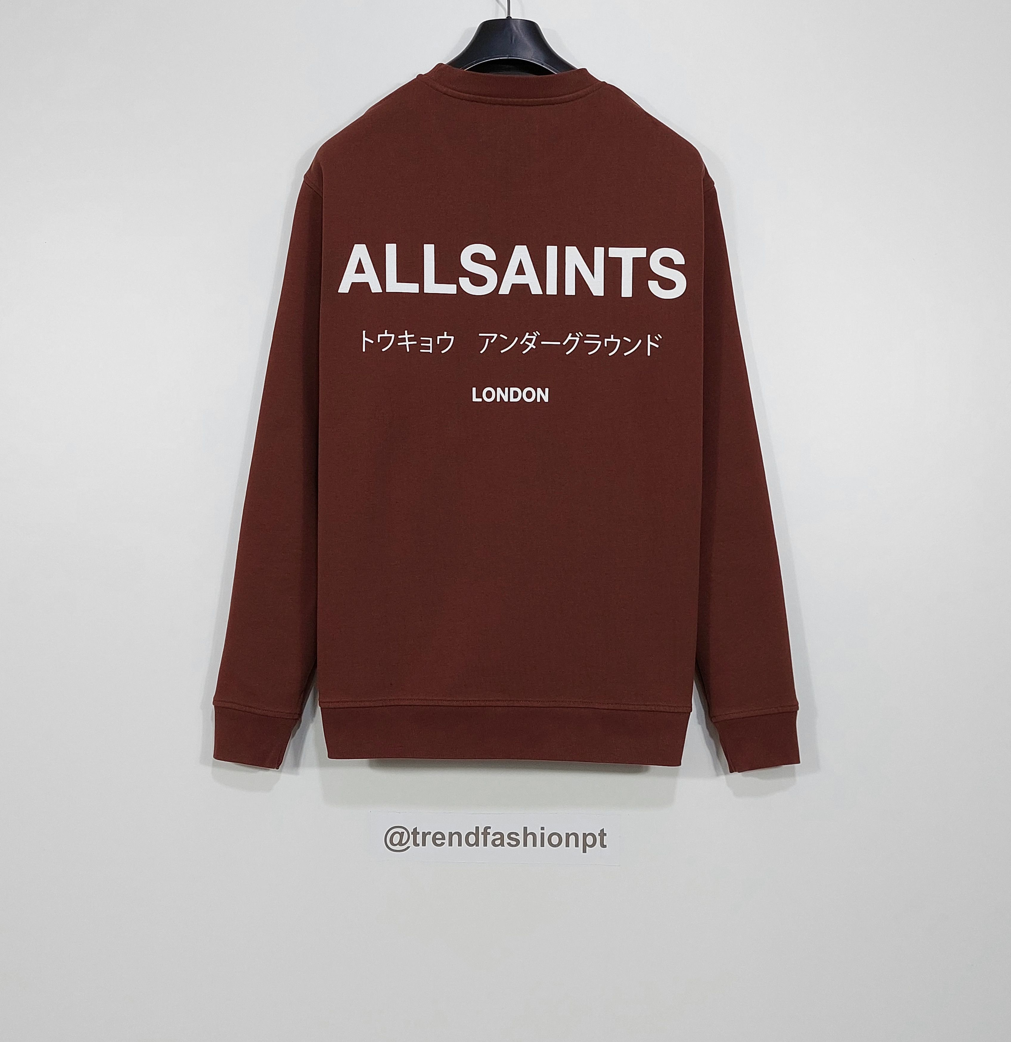 Allsaints underground crew sweatshirt - red mars M Size US M / EU 48-50 / 2 - 1 Thumbnail