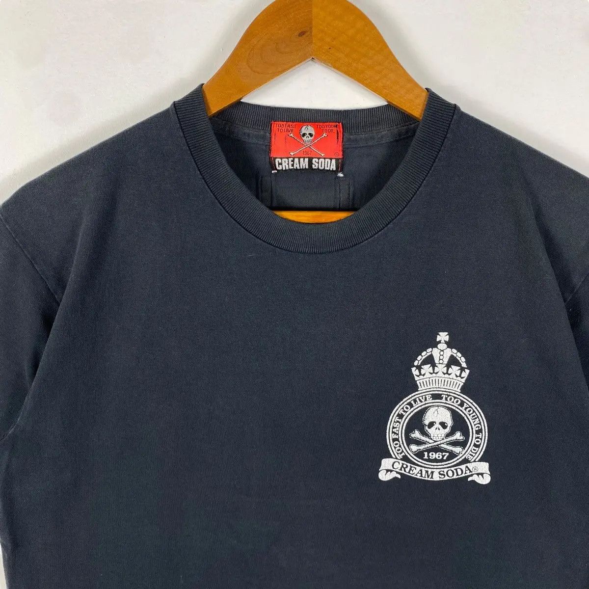Japanese Brand × Seditionaries Vintage 00's CREAM SODA Graphic Punk Gothic Tee Shirt Size US M / EU 48-50 / 2 - 5 Thumbnail