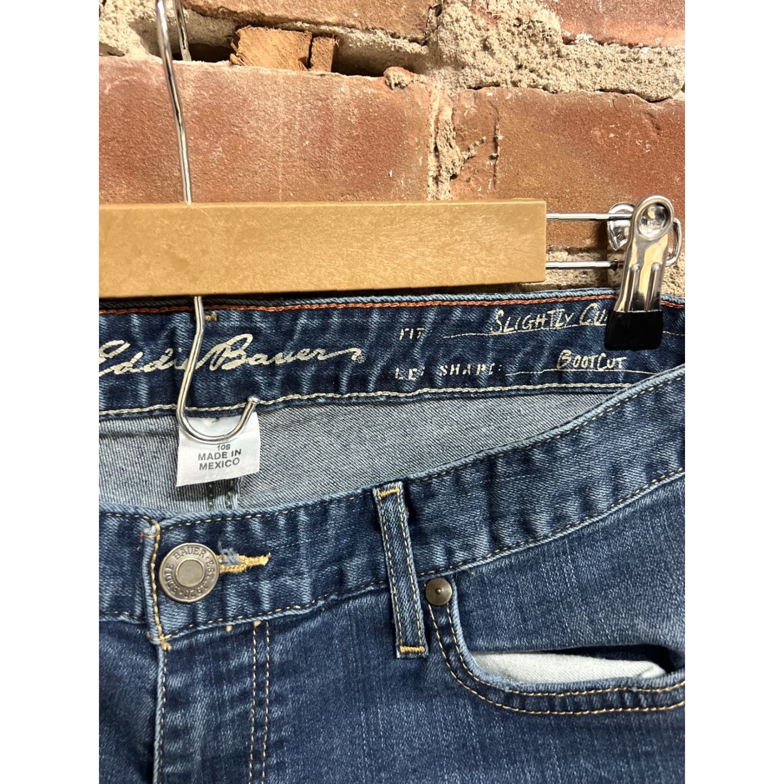 Eddie Bauer Eddie Bauer Jeans Womens 10S Mid Rise Bootcut Blue Denim Stretch/Regular Inseam 29 Comfortable Classic Modern Size 32" / US 10 / IT 46 - 3 Thumbnail