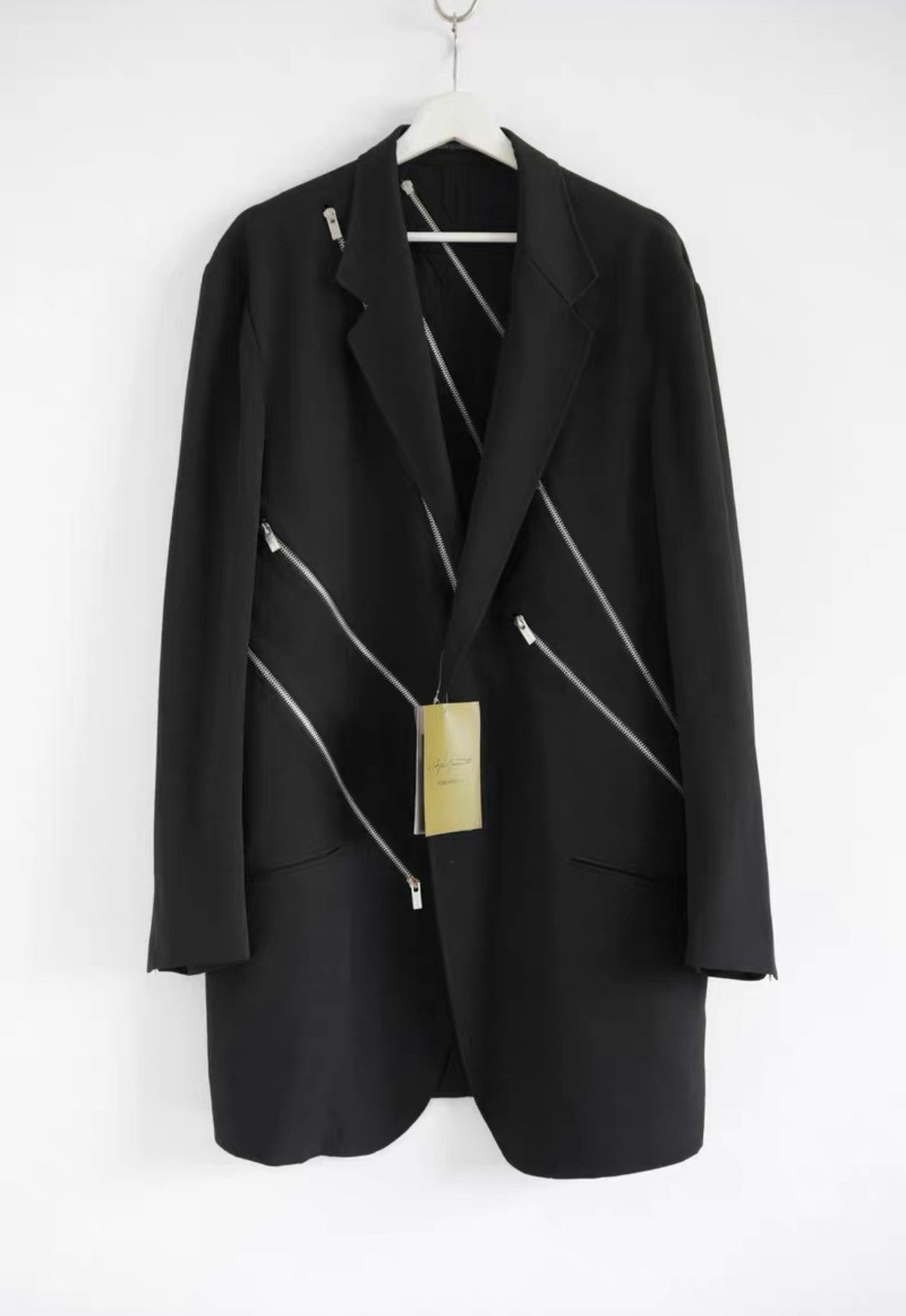 Yohji Yamamoto Yohji Yamamoto 22ss Oblique Zip Wool Blazer K4 Size US L / EU 52-54 / 3 - 1 Thumbnail