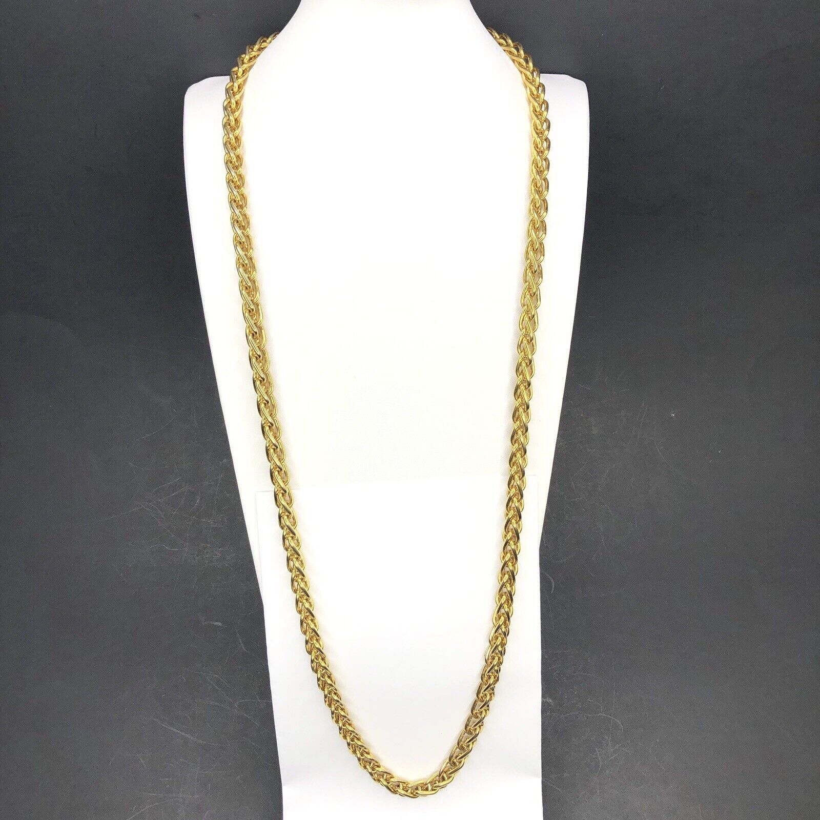 Monet Y2K Monet Signed Gold Tone Rope Link 9mm Thick Chain 36" Size ONE SIZE - 1 Thumbnail