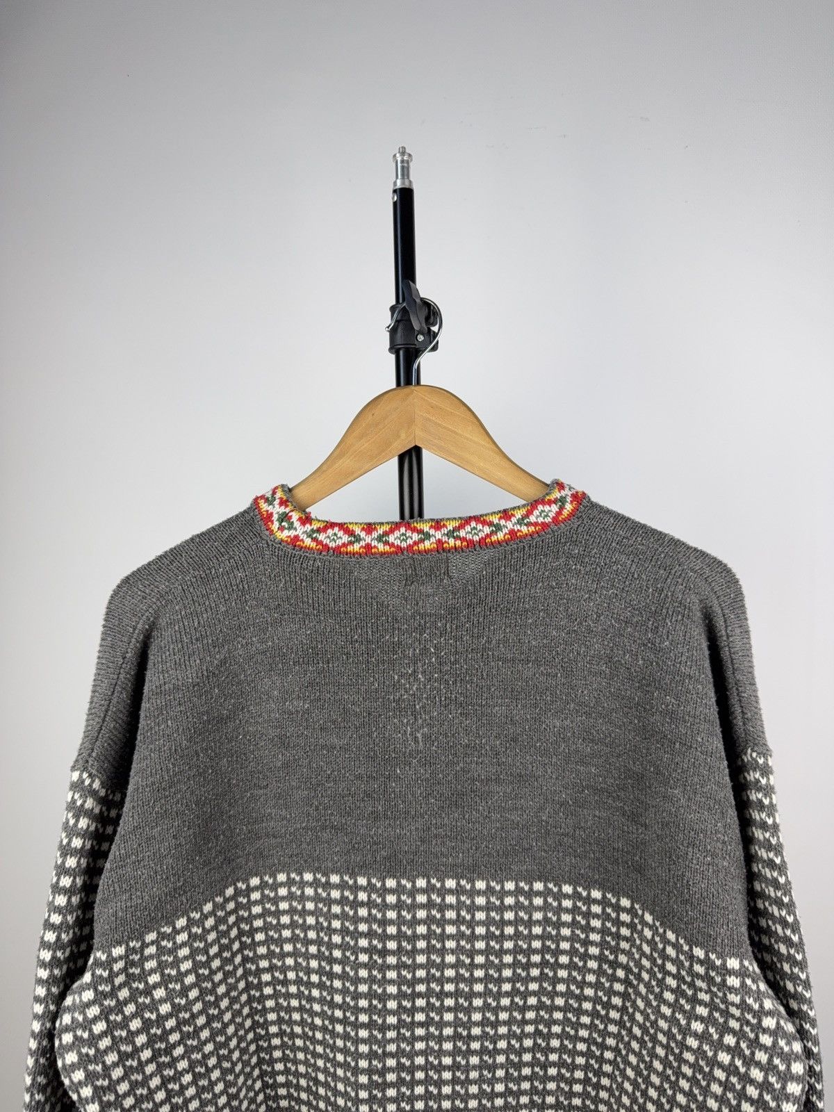 Designer × Vintage Vintage Norwegian Cardigan Sweater HPO Wool Look 48/50 Size US M / EU 48-50 / 2 - 6 Thumbnail