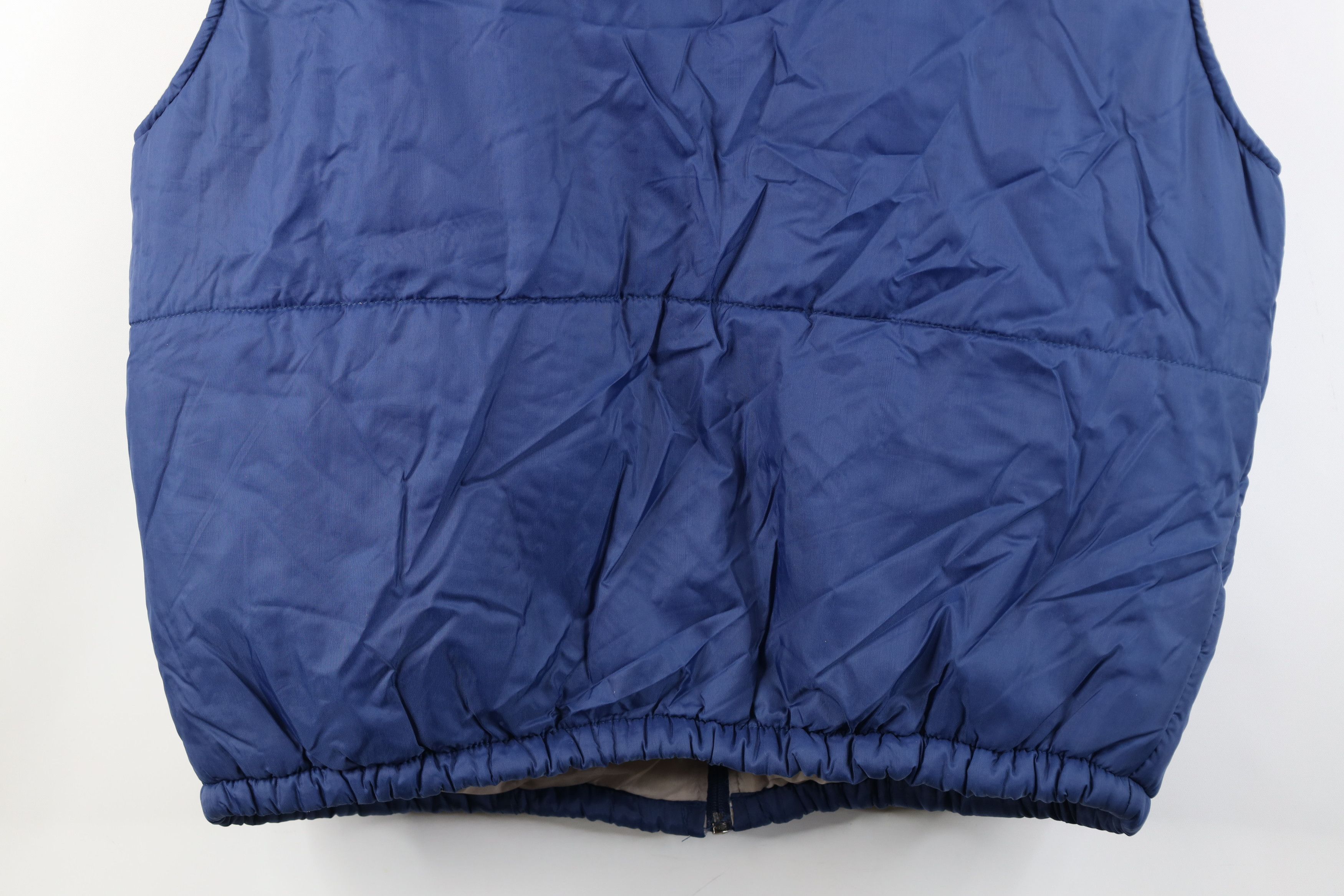 Vintage Vintage 70s Streetwear Full Zip Puffer Vest Jacket Navy Blue Size US L / EU 52-54 / 3 - 13 Thumbnail