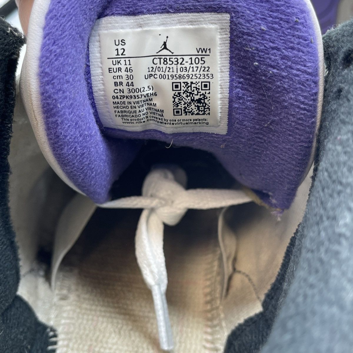 Jordan Brand Air Jordan 3 dark iris Size US 12 / EU 45 - 8 Thumbnail