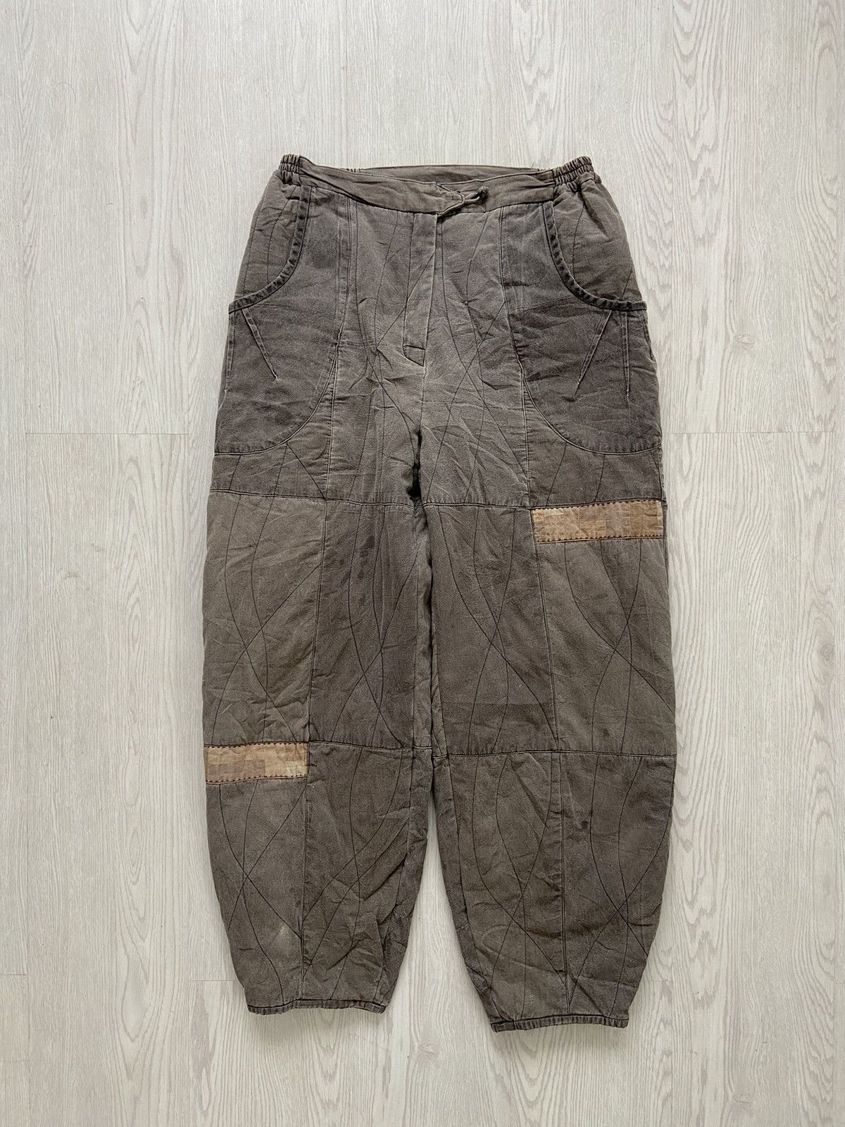 Japanese Brand × Vintage Vintage 1990’s Alien Military Wide Balloon Pants Size US 30 / EU 46 - 1 Thumbnail