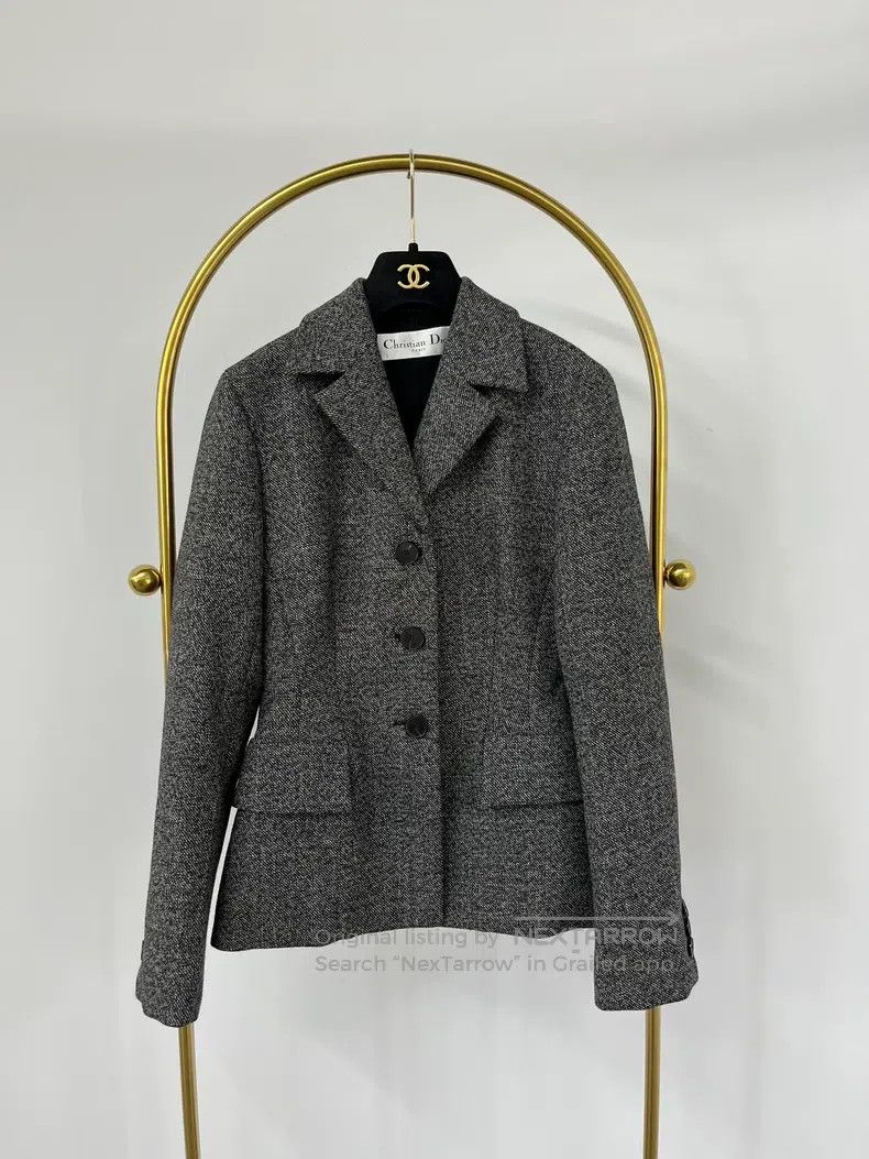 Dior Dior Grey single-breasted suit jacket Size XXS / US 00 / IT 34 - 1 Thumbnail