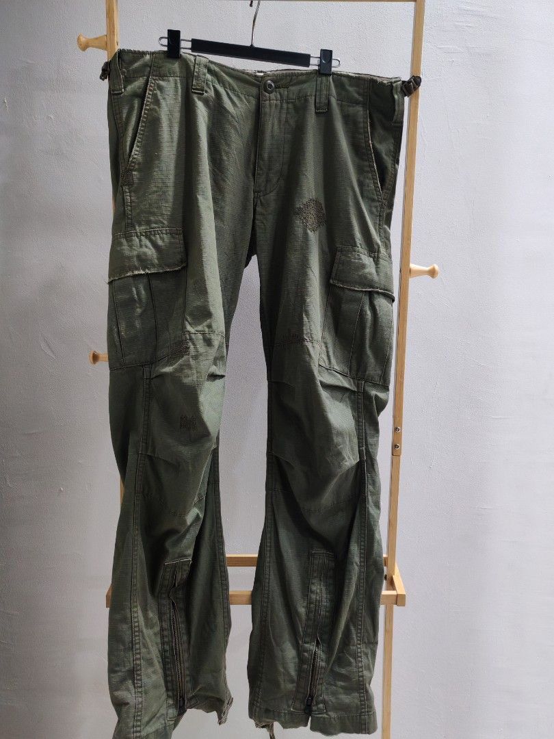 Alpha Industries Alpha Industries OD Ripstop Cargo Pants – Zip Cuffs Size US 34 / EU 50 - 1 Thumbnail