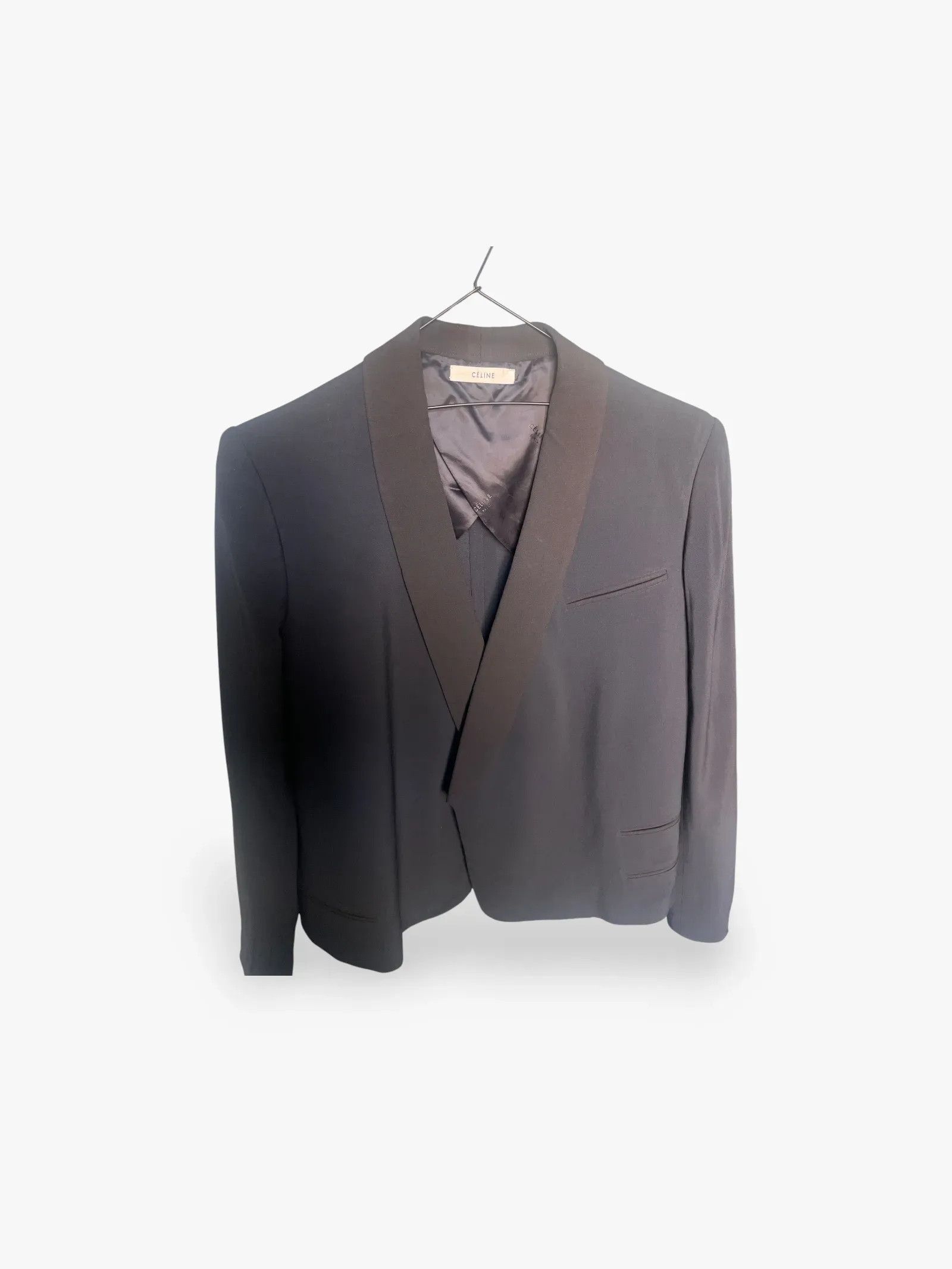 Celine Céline Celine short tux jacket Blazer Size M / US 6-8 / IT 42-44 - 1 Thumbnail