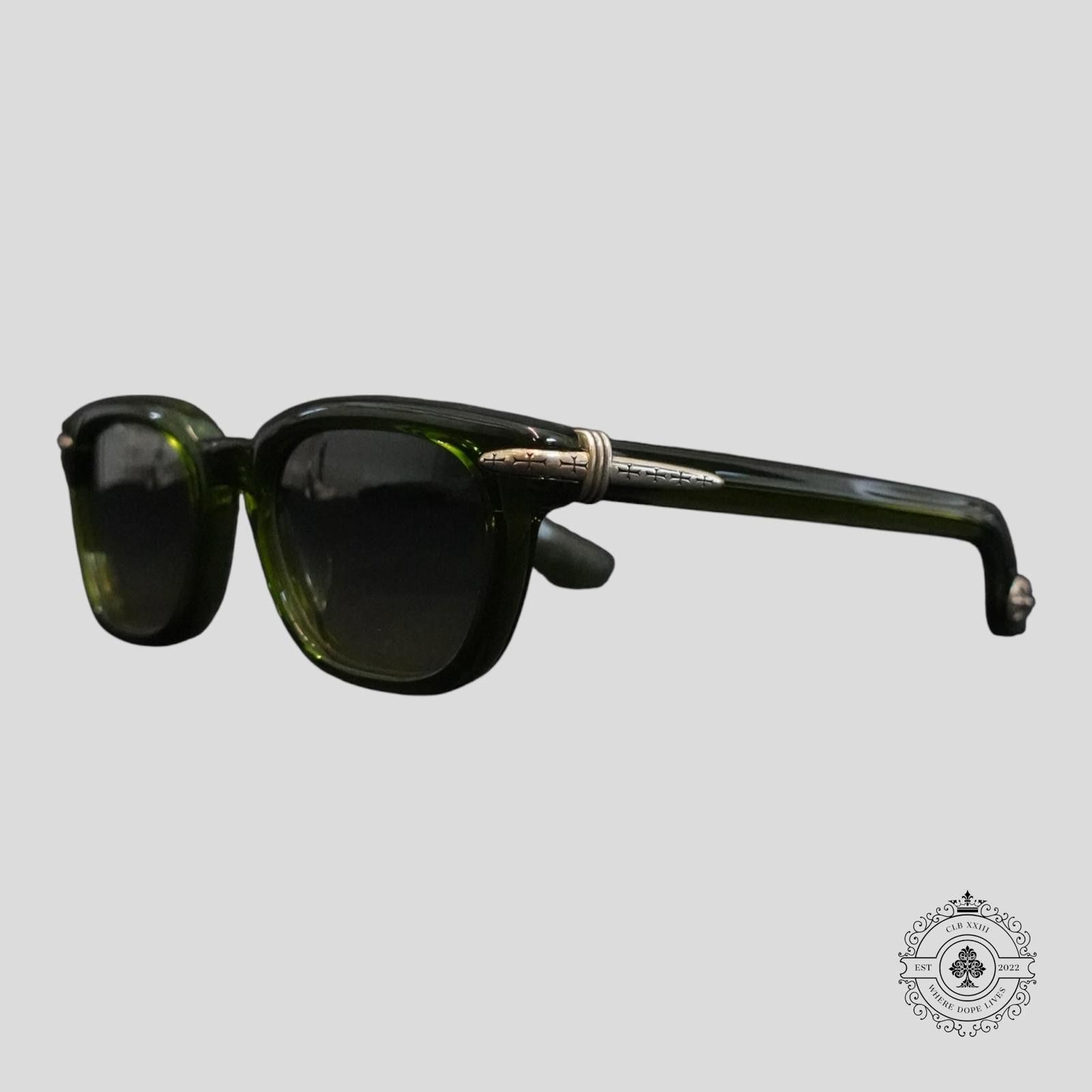 Chrome Hearts Chrome Hearts Drippin Glasses in Marine/Silver Size ONE SIZE - 1 Thumbnail