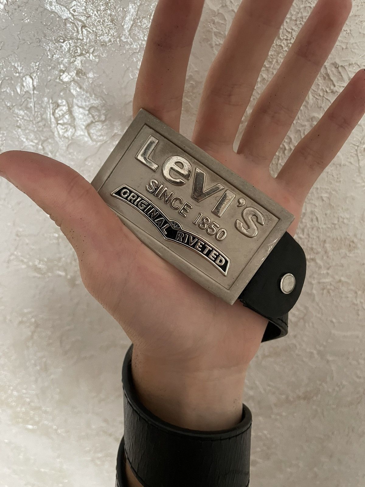 Levi's Levis Leather Belt Big Buckle Size ONE SIZE - 2 Thumbnail