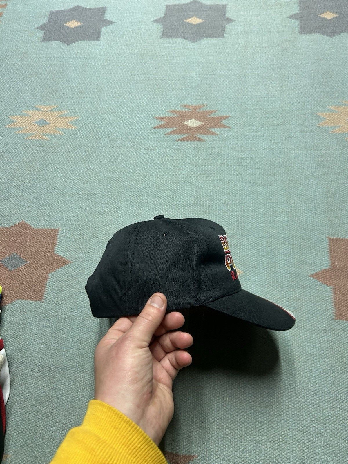 Vintage Vtg SnapBack hat Brad Penn racing oil checkered formula 1 Size ONE SIZE - 9 Thumbnail