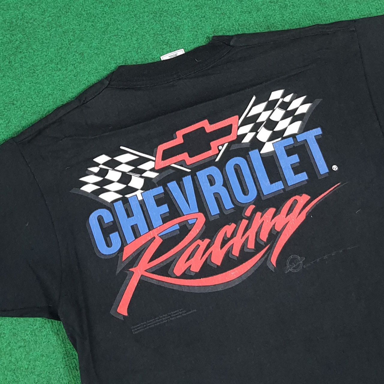 Fruit Of The Loom Vintage 90s Chevrolet Racing Single Stitch Tshirt C285N26 Size US M / EU 48-50 / 2 - 2 Thumbnail