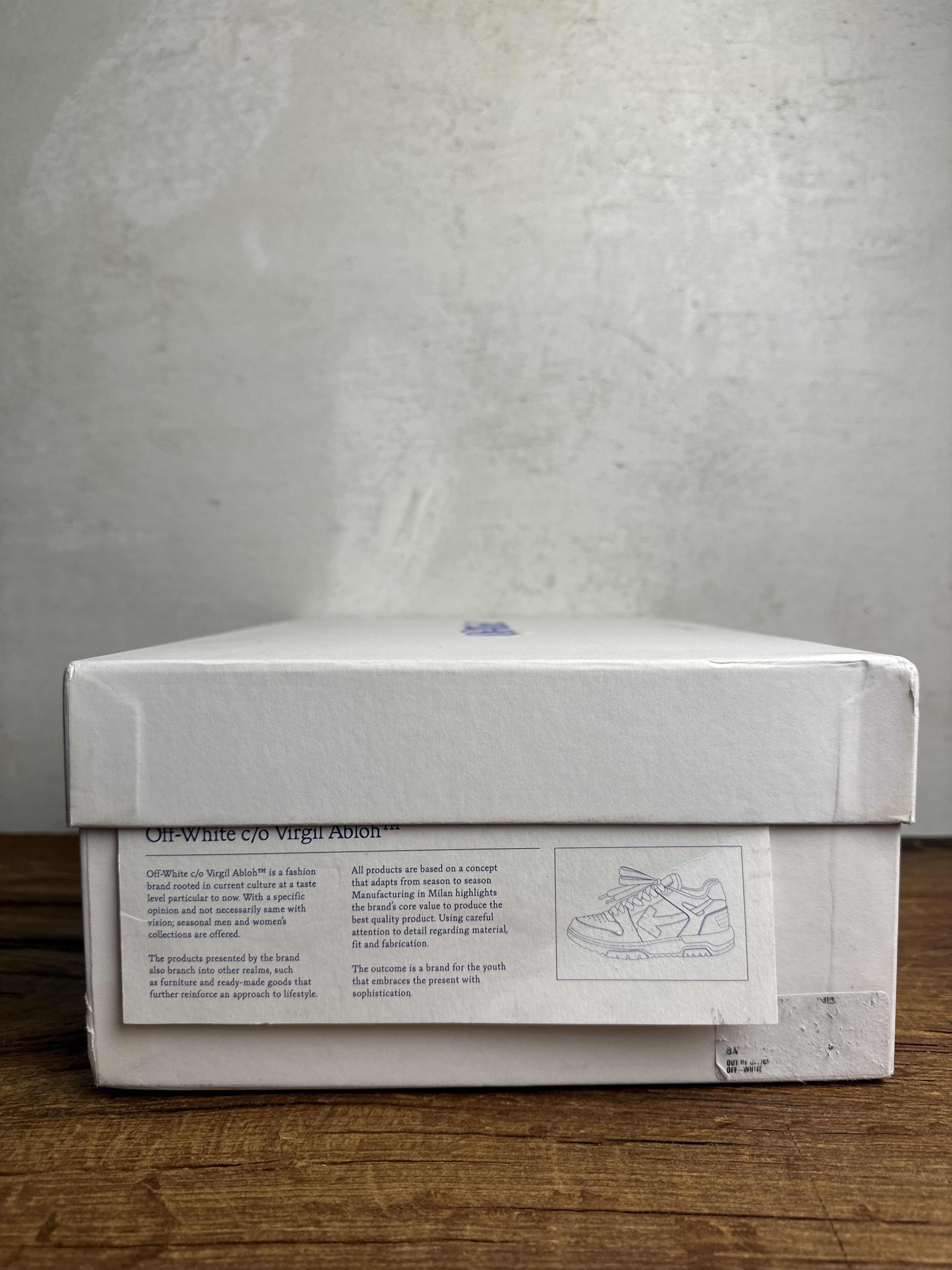 Off-White Off-White Out Of Office Sneakers White/Navy Size US 10 / EU 43 - 3 Thumbnail