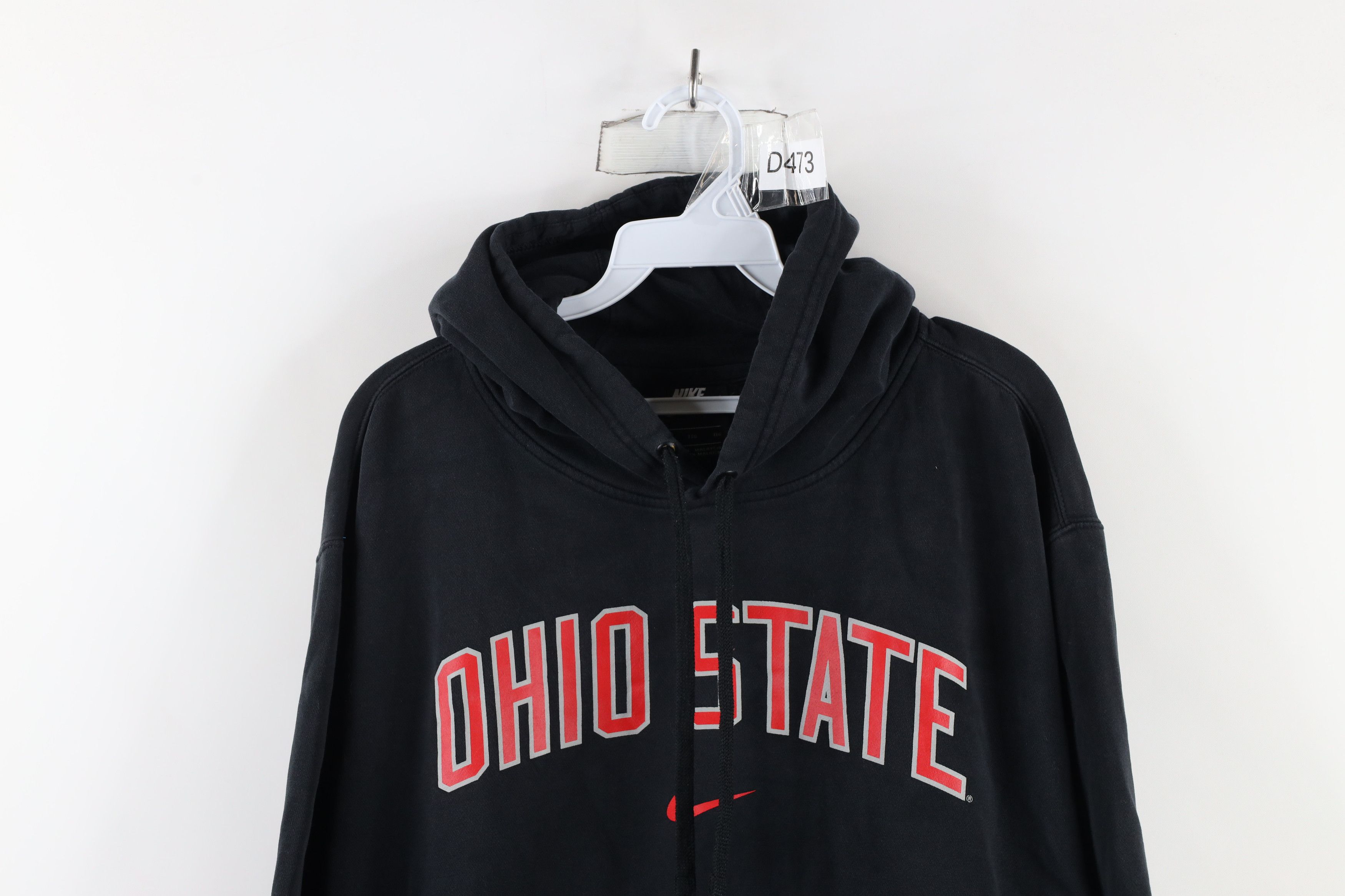Nike × Vintage Vintage Nike Swoosh Ohio State University Hoodie Black Size US XXL / EU 58 / 5 - 2 Thumbnail