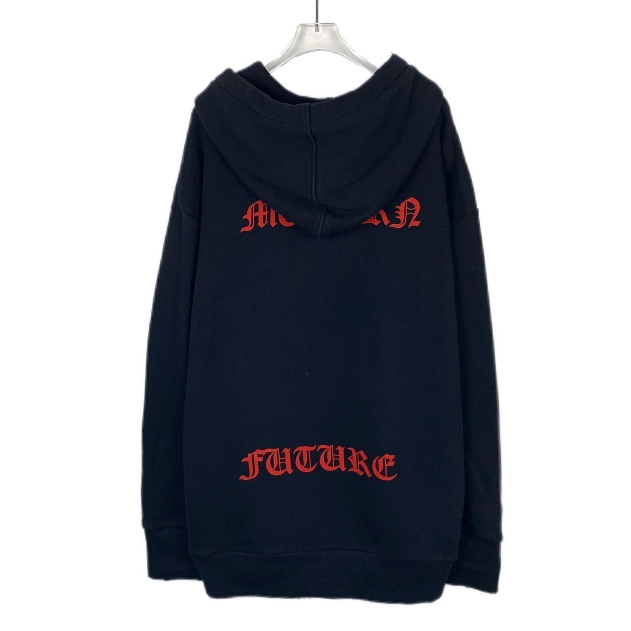 Gucci Gucci Black Hoodie With Fierce Tiger Print & Red Gothic Text Size US S / EU 44-46 / 1 - 2 Thumbnail