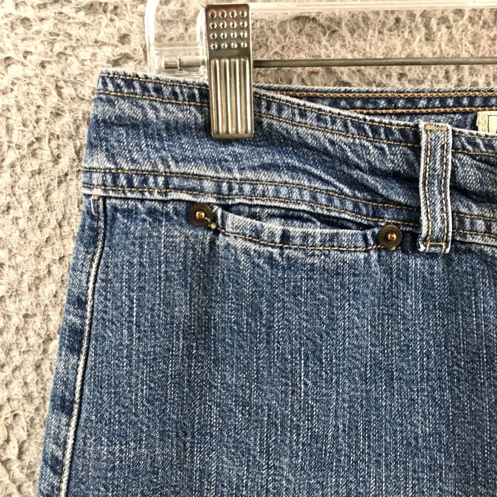 American Eagle Outfitters American Eagle Outfitters Jeans Womens 8 Blue Denim Mid Rise Straight Leg Regular Rise Cotton Denim SS14s Size 30" / US 8 / IT 44 - 3 Thumbnail