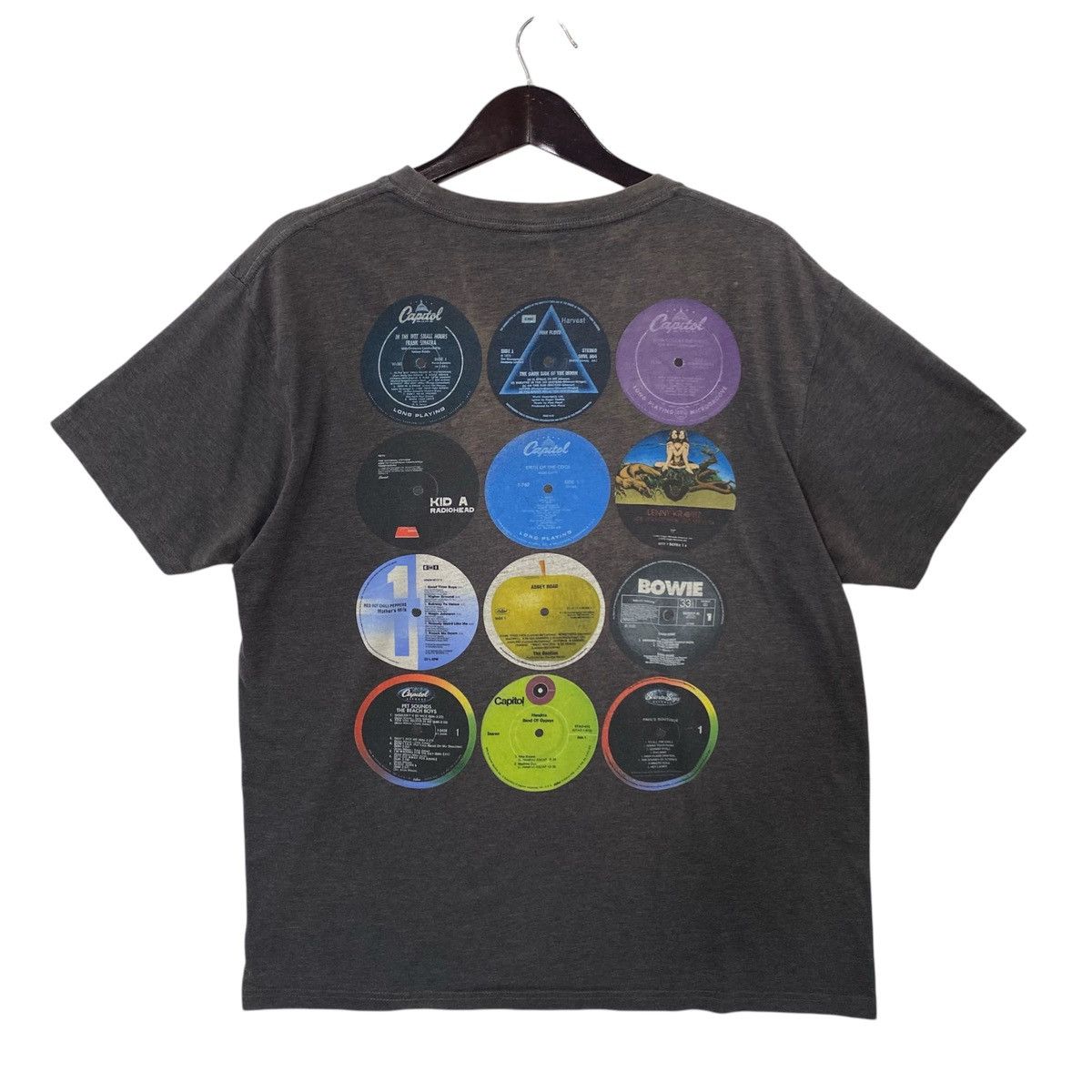 Band Tees 💥VINTAGE EMI records label / radiohead bowie RHCP shirt Size US L / EU 52-54 / 3 - 1 Thumbnail