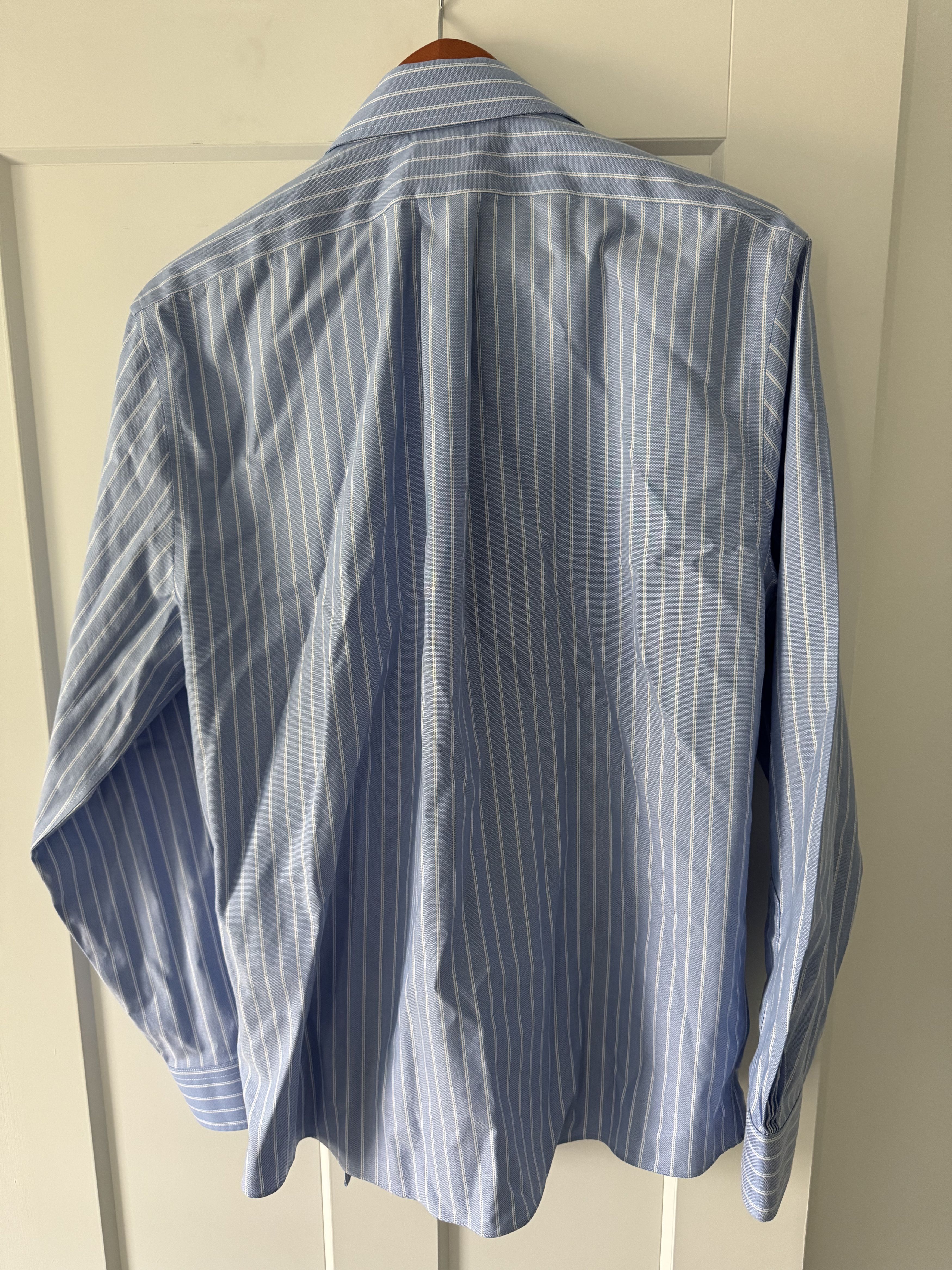 Brooks Brothers Two Brooks Brooks Brothers Stripe and Blue Dress Shirts Size US L / EU 52-54 / 3 - 5 Thumbnail