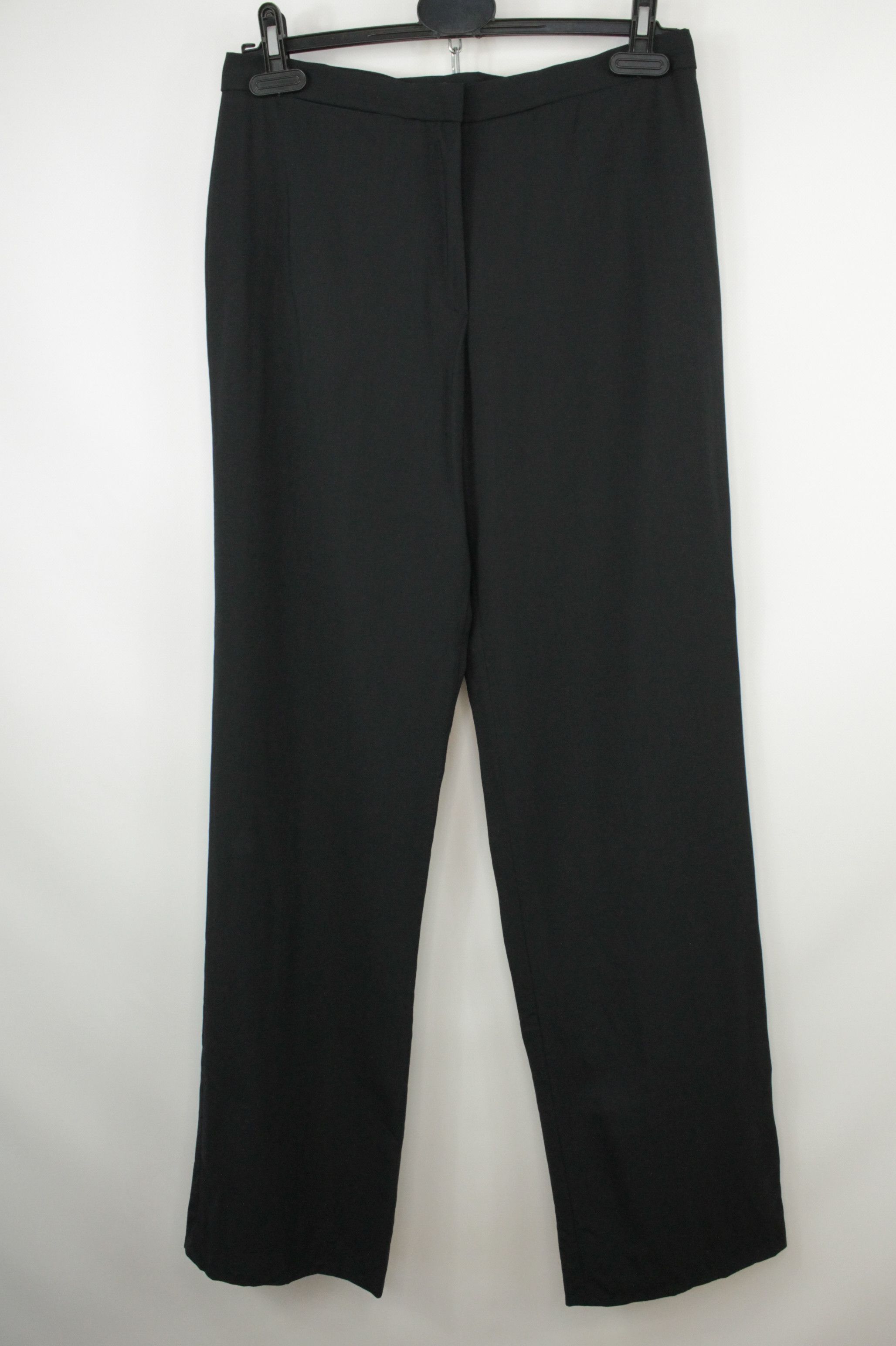 Jil Sander Jil Sander Black Wool Wide Leg High Waist Women's Pants Size 28" / US 6 / IT 42 - 3 Thumbnail