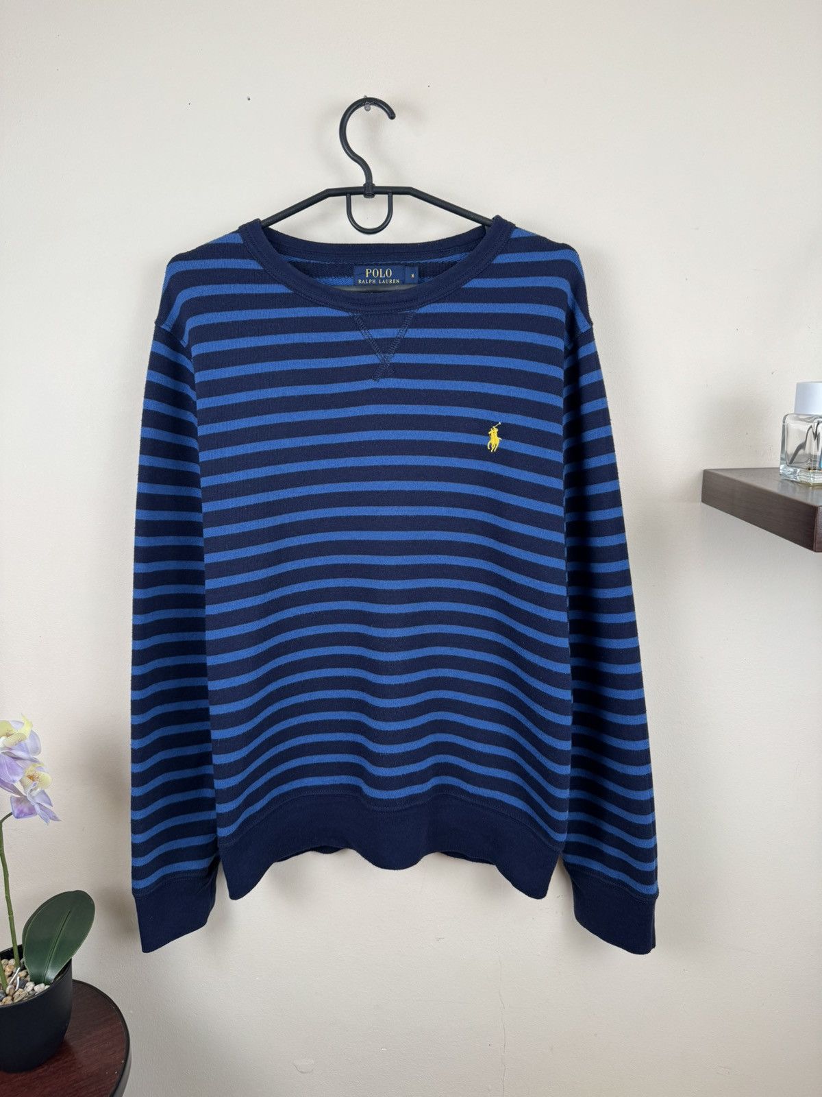 Polo Ralph Lauren Ralph Lauren Sweater Knitwear Sweatshirt M Striped Blue Size US M / EU 48-50 / 2 - 3 Thumbnail