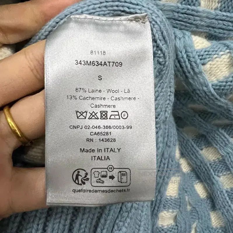 Dior Dior Blue Wool Long Sleeve Sweater . Size S / US 4 / IT 40 - 4 Thumbnail