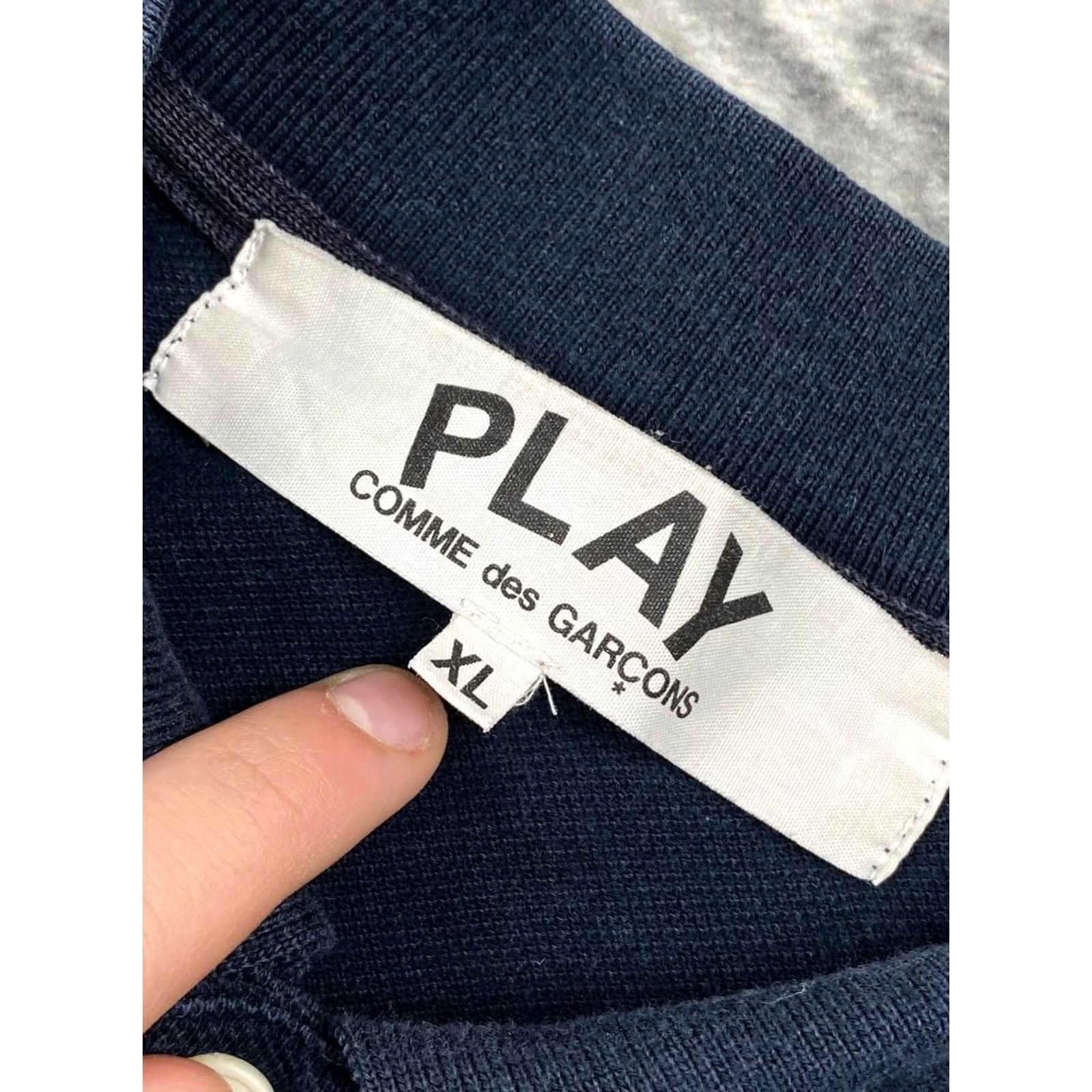 Comme des Garcons Girl Comme des Garçons PLAY Polo Shirt Men XL Blue Size US XL / EU 56 / 4 - 7 Thumbnail