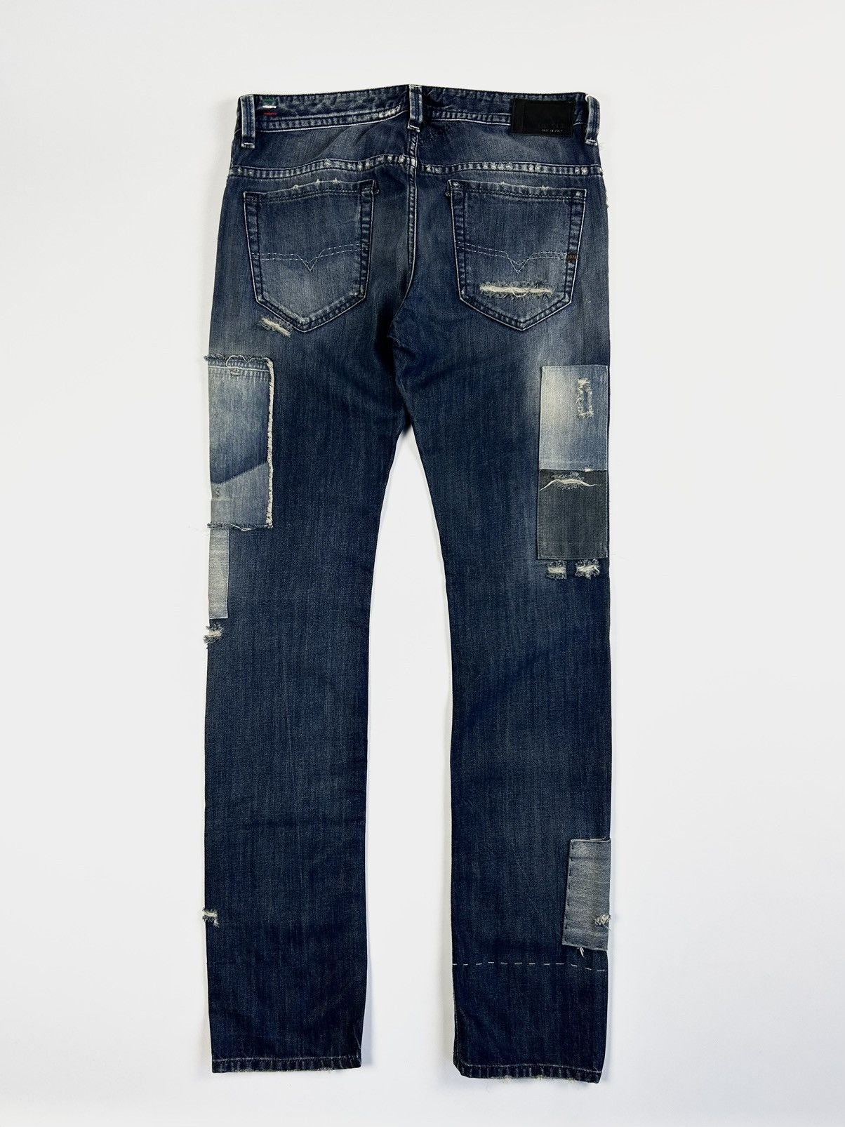 Diesel × Dolce & Gabbana × Jean Paul Gaultier Y2k jeans Diesel patchwork rare denim pants Size US 32 / EU 48 - 2 Thumbnail