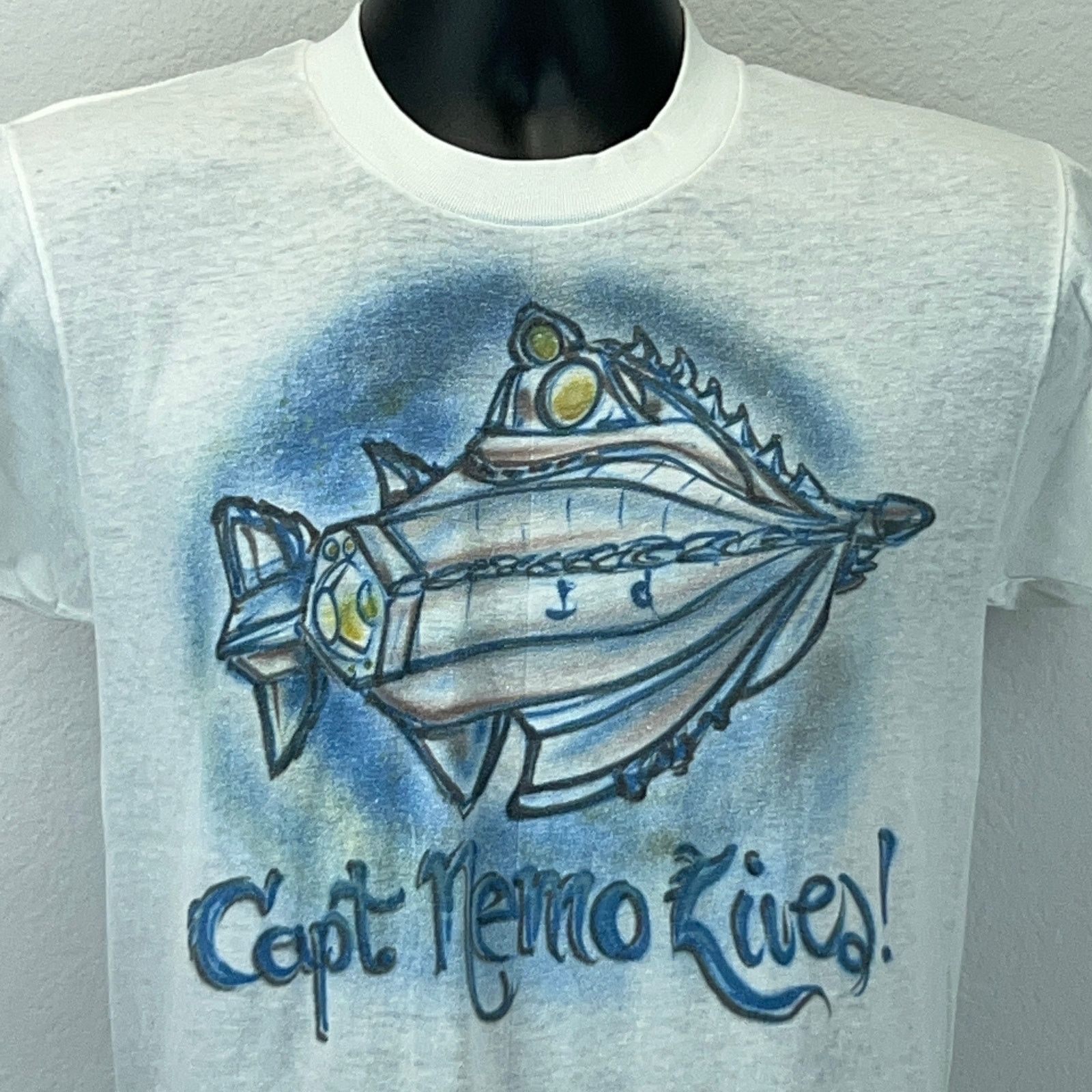 Vintage Vintage 80s Captain Nemo Submarine T Shirt Vulcania S Small Size US S / EU 44-46 / 1 - 6 Thumbnail