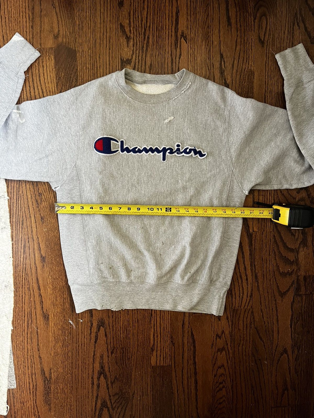 Champion Trashed Champion Reverse Weave Crewneck Size US S / EU 44-46 / 1 - 3 Thumbnail