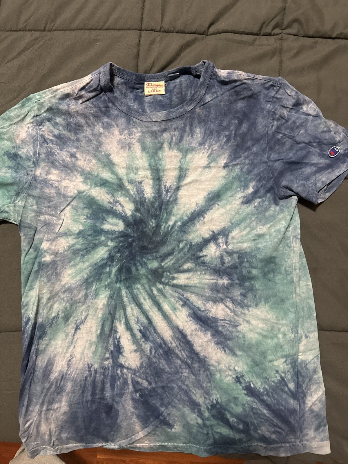 Champion Champion Blue Tye Dye Tee Large Size US L / EU 52-54 / 3 - 4 Thumbnail