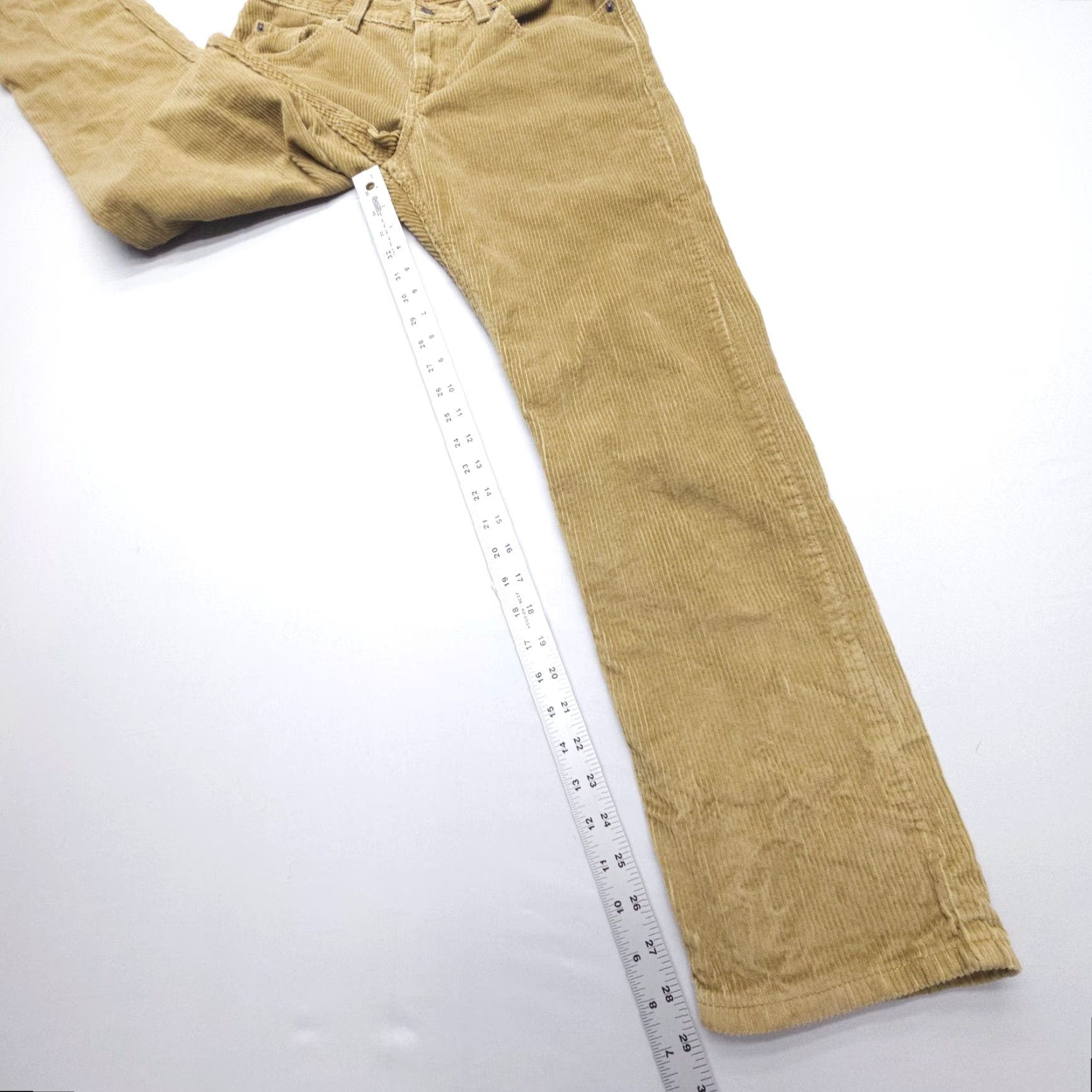 Levi's Levi's Jeans Womens 29 30 Tan Cotton Corduroy Classic Straight Denim Size 29" - 5 Thumbnail