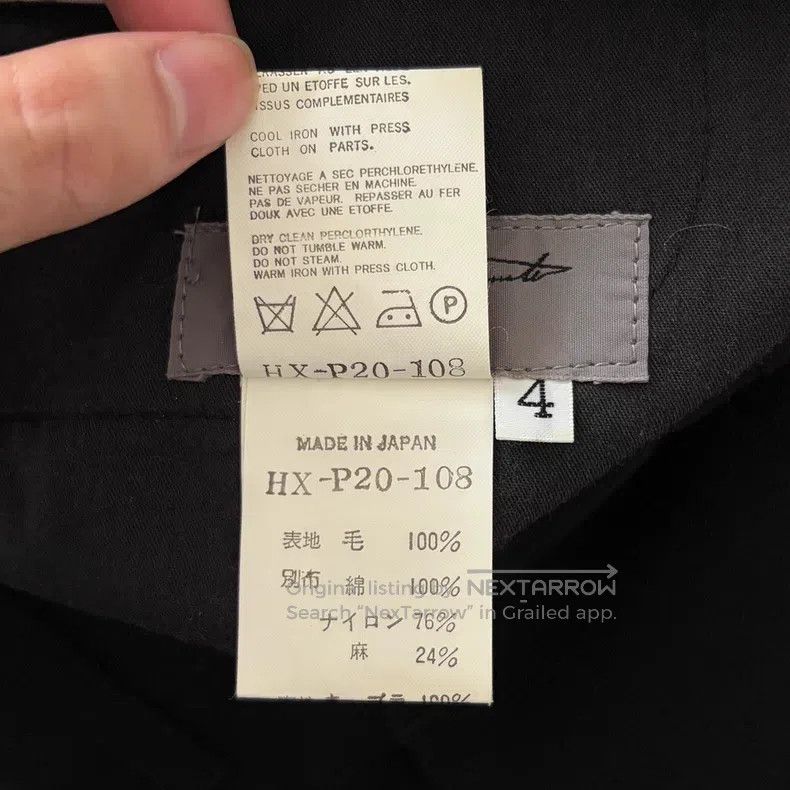 Yohji Yamamoto YOHJI YAMAMOTO size XL Striped Lining Wool Dress Pants Size US 27 - 6 Thumbnail