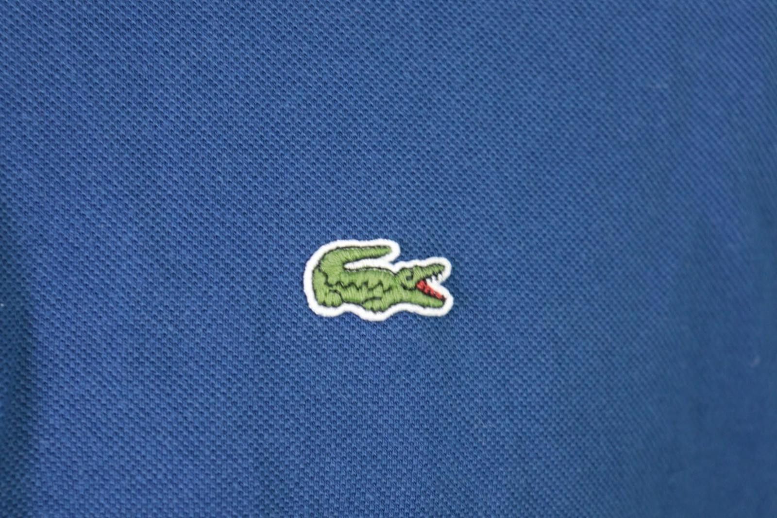 Lacoste Men Lacoste Blue Short Sleeve Cotton Polo Shirt Size 5 / L Size US M / EU 48-50 / 2 - 5 Thumbnail