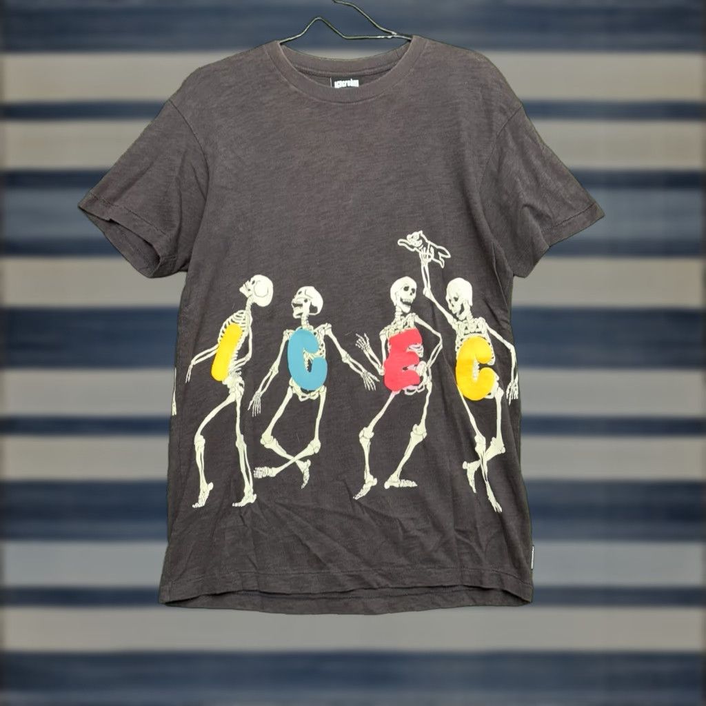 Vintage VINTAGE Ice Cream Boys T-Shirt Men Small Black Short Sleeve Crew Neck 90s Skeleton Logo Summer Size US S / EU 44-46 / 1 - 1 Thumbnail