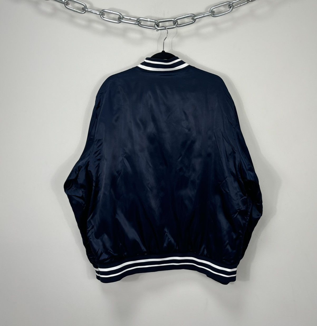 Nike Vintage Nike NSW Rare Hype Satin Varsity Bomber Jacket Size US XXL / EU 58 / 5 - 3 Thumbnail